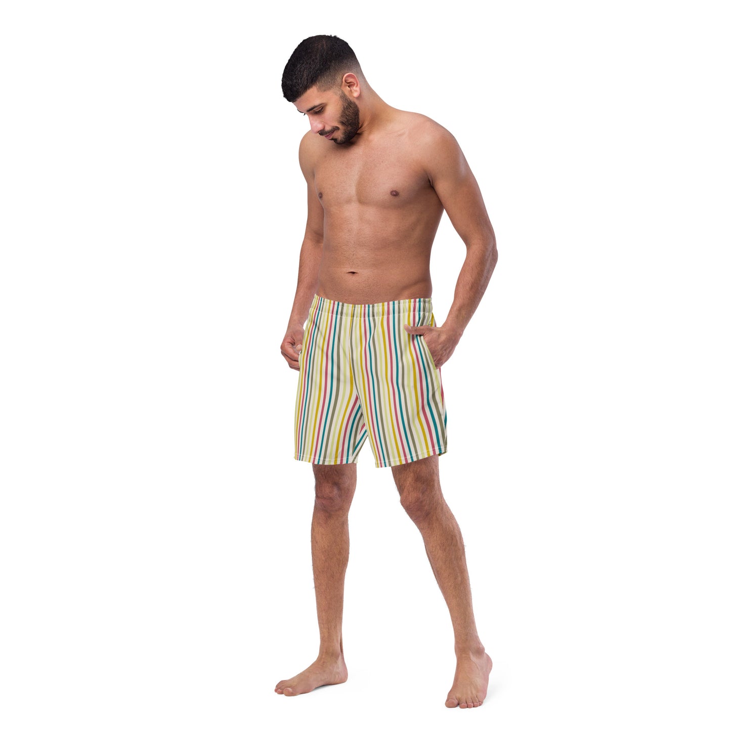 Men's Swim Trunks (Glamourange Mens Swim Trunks By Patterns - 0011 Model)