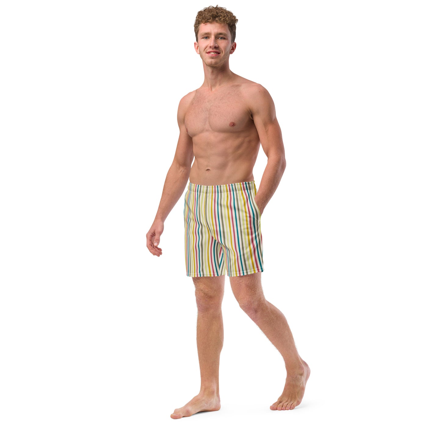 Men's Swim Trunks (Glamourange Mens Swim Trunks By Patterns - 0011 Model)