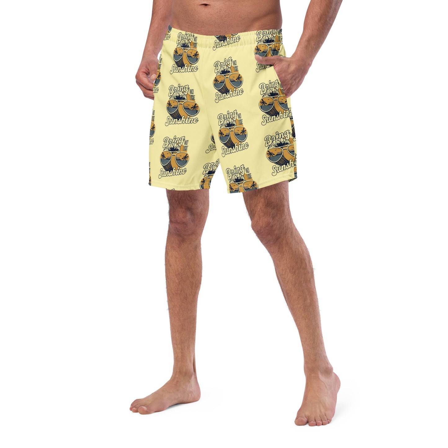 Men's Swim Trunks (Glamourange Mens Swim Trunks By Patterns - 0012 Model)