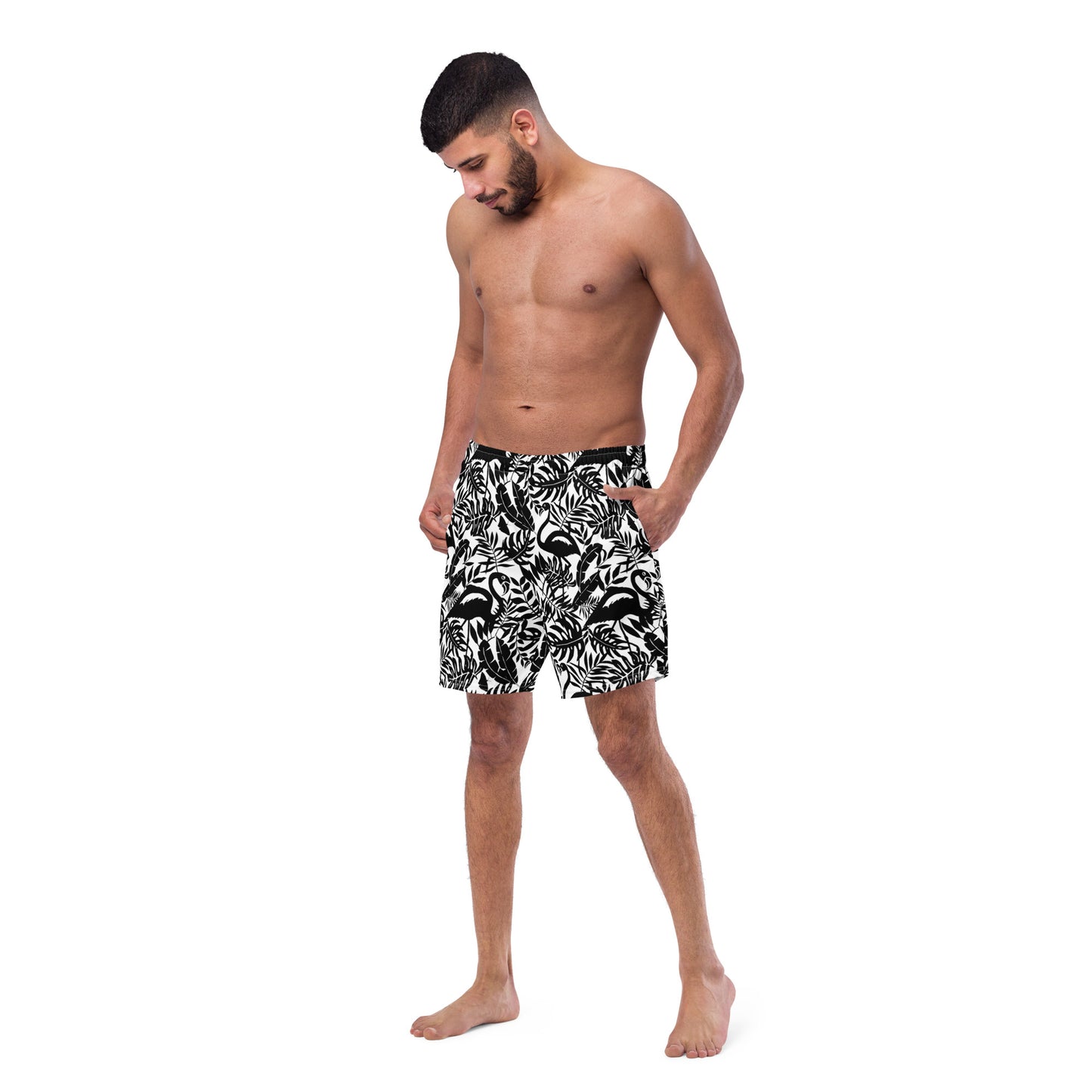 Men's Swim Trunks (Glamourange Mens Swim Trunks By Patterns - 0018 Model)