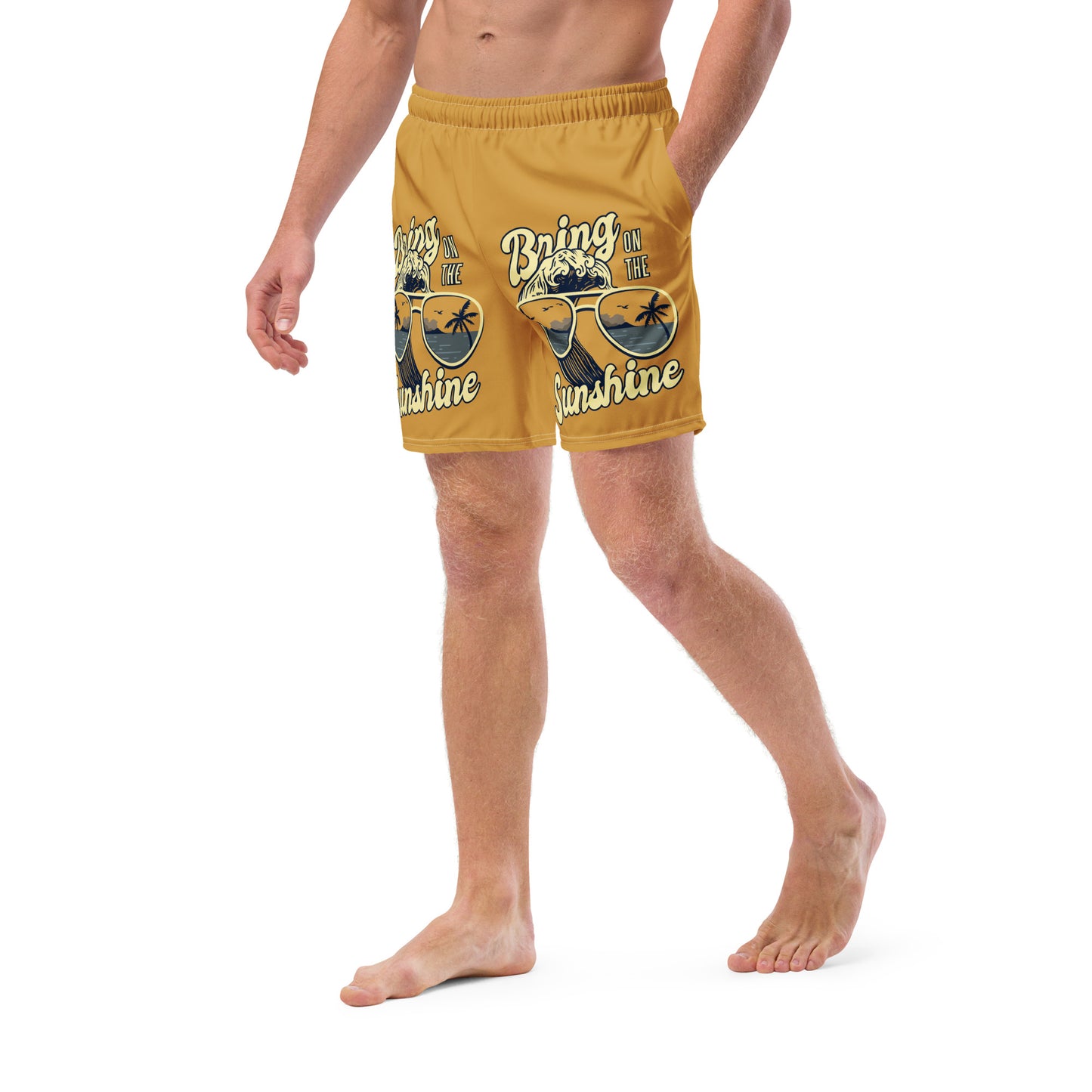 Men's Swim Trunks (Glamourange Mens Swim Trunks By Patterns - 0020 Model)