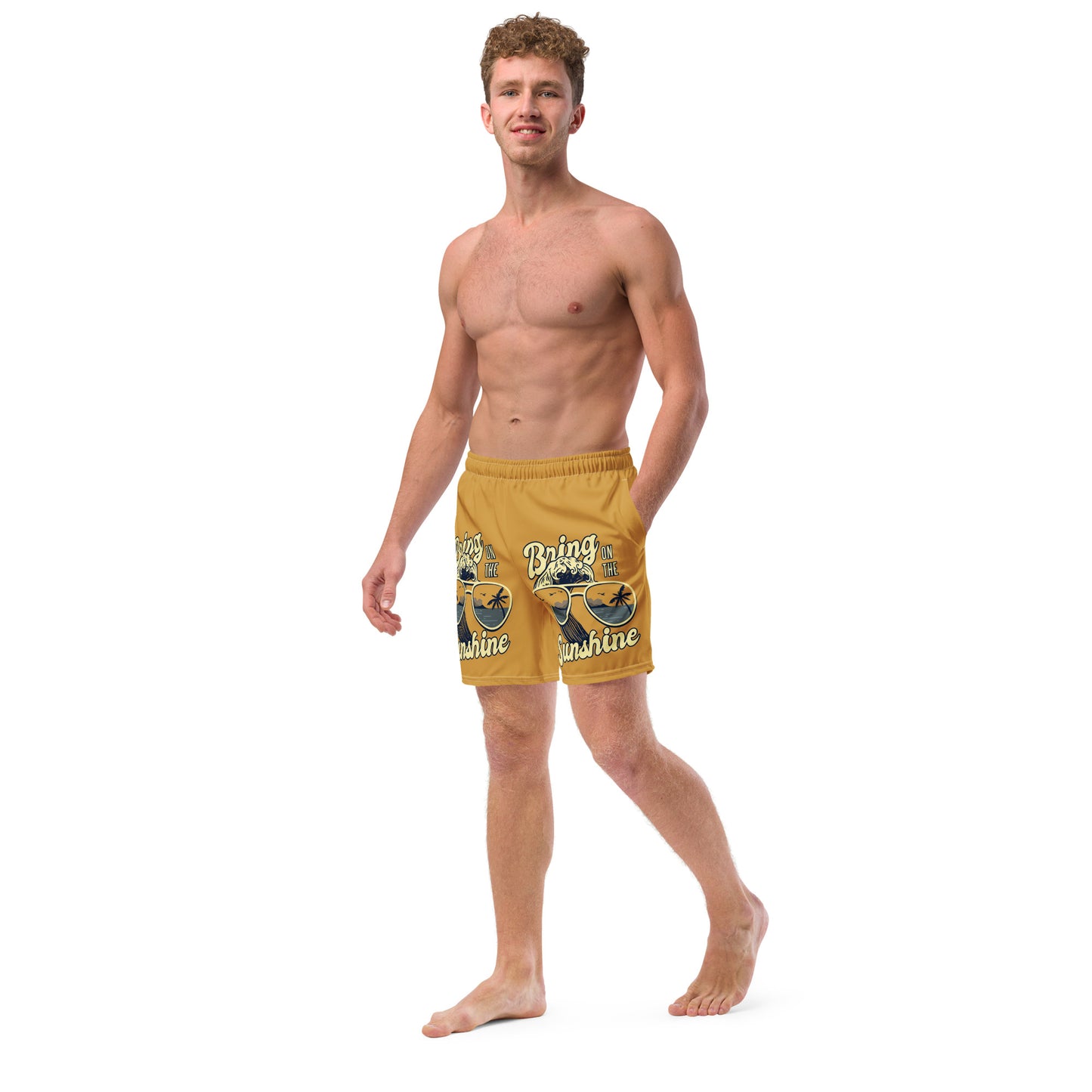 Men's Swim Trunks (Glamourange Mens Swim Trunks By Patterns - 0020 Model)