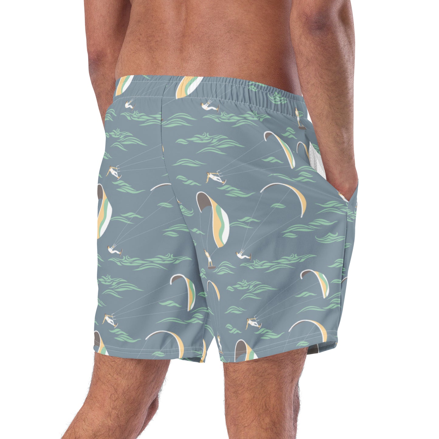 Men's Swim Trunks (Glamourange Mens Swim Trunks By Patterns - 007 Model)