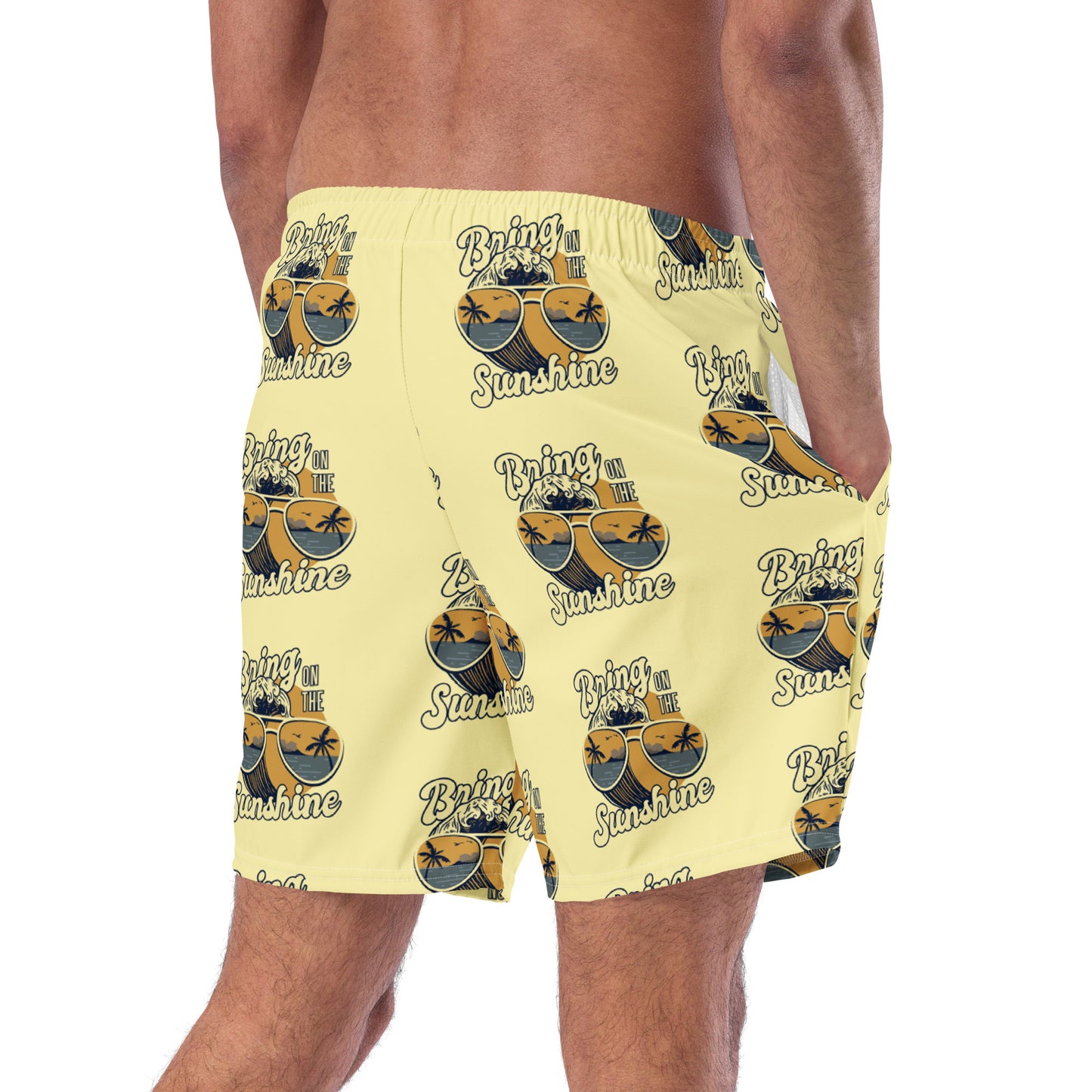 Men's Swim Trunks (Glamourange Mens Swim Trunks By Patterns - 0012 Model)