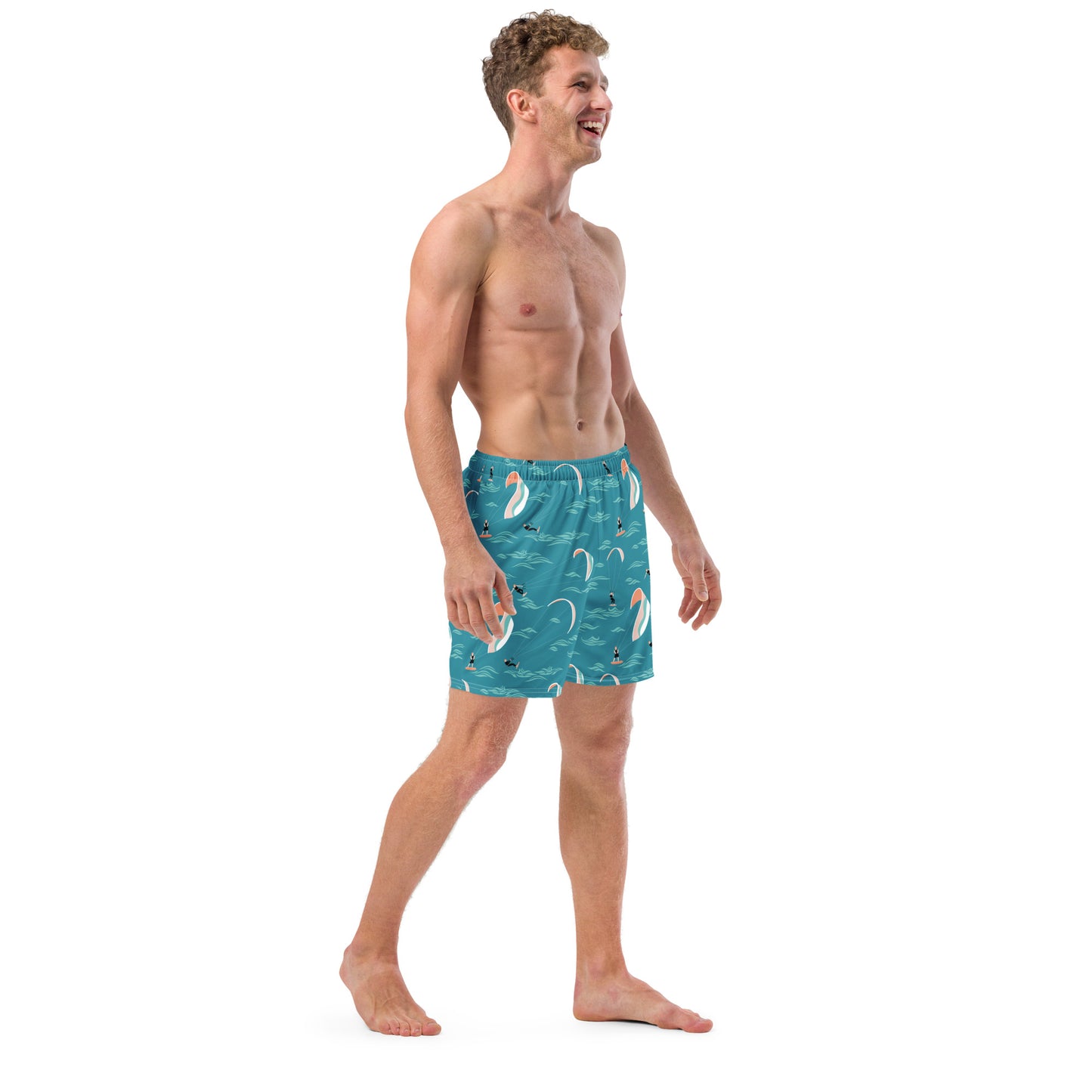 Men's Swim Trunks (Glamourange Mens Swim Trunks By Patterns - 006 Model)