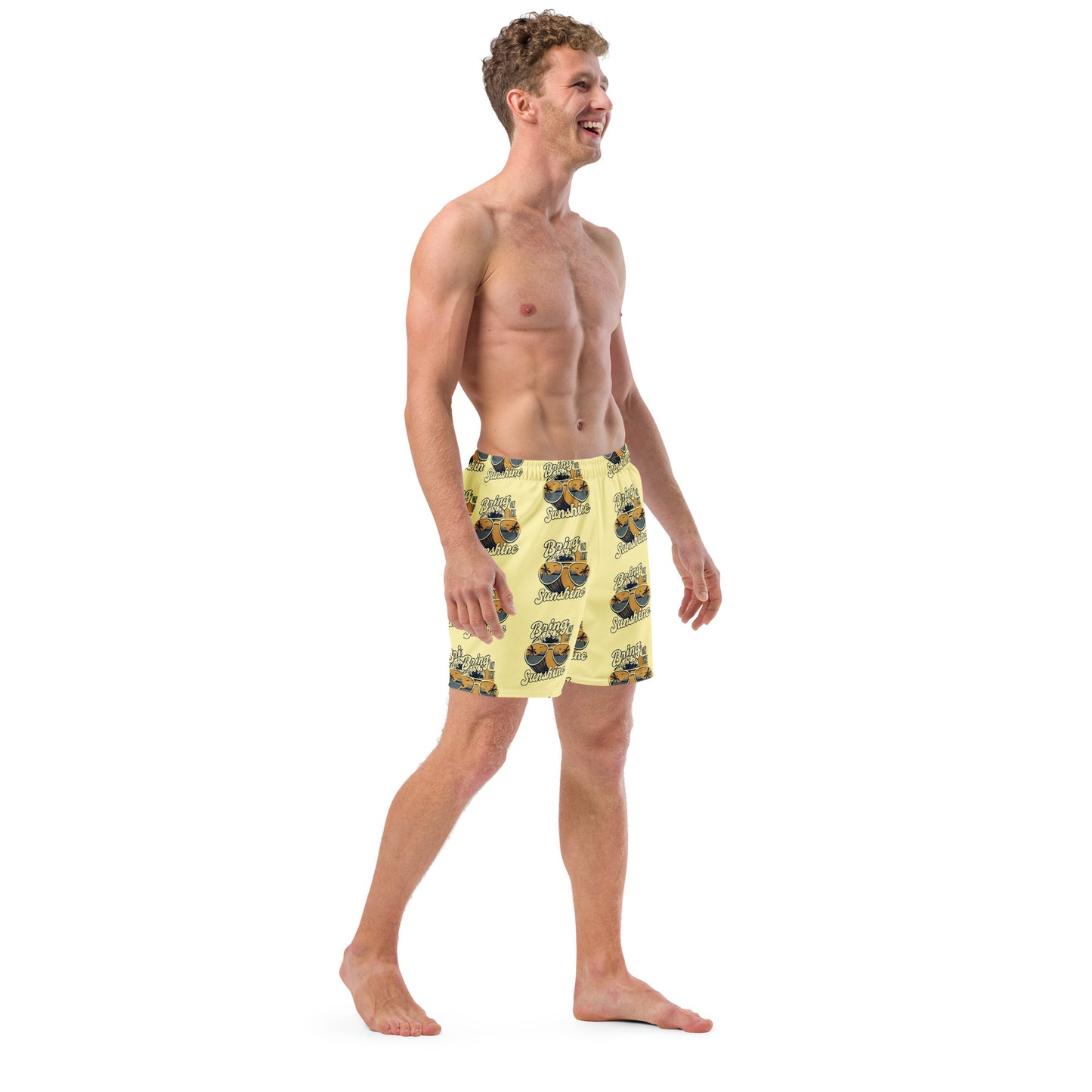 Men's Swim Trunks (Glamourange Mens Swim Trunks By Patterns - 0012 Model)