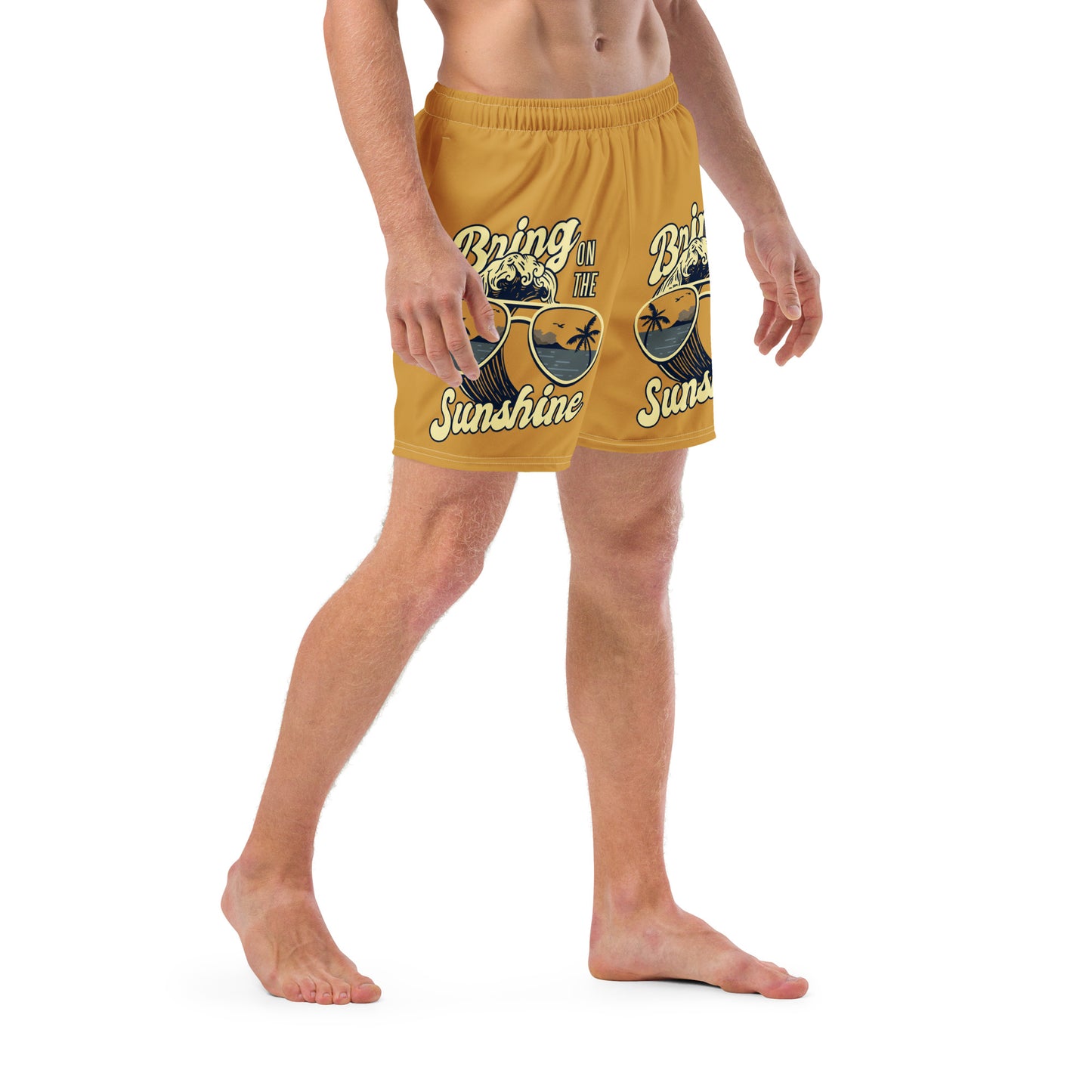 Men's Swim Trunks (Glamourange Mens Swim Trunks By Patterns - 0020 Model)