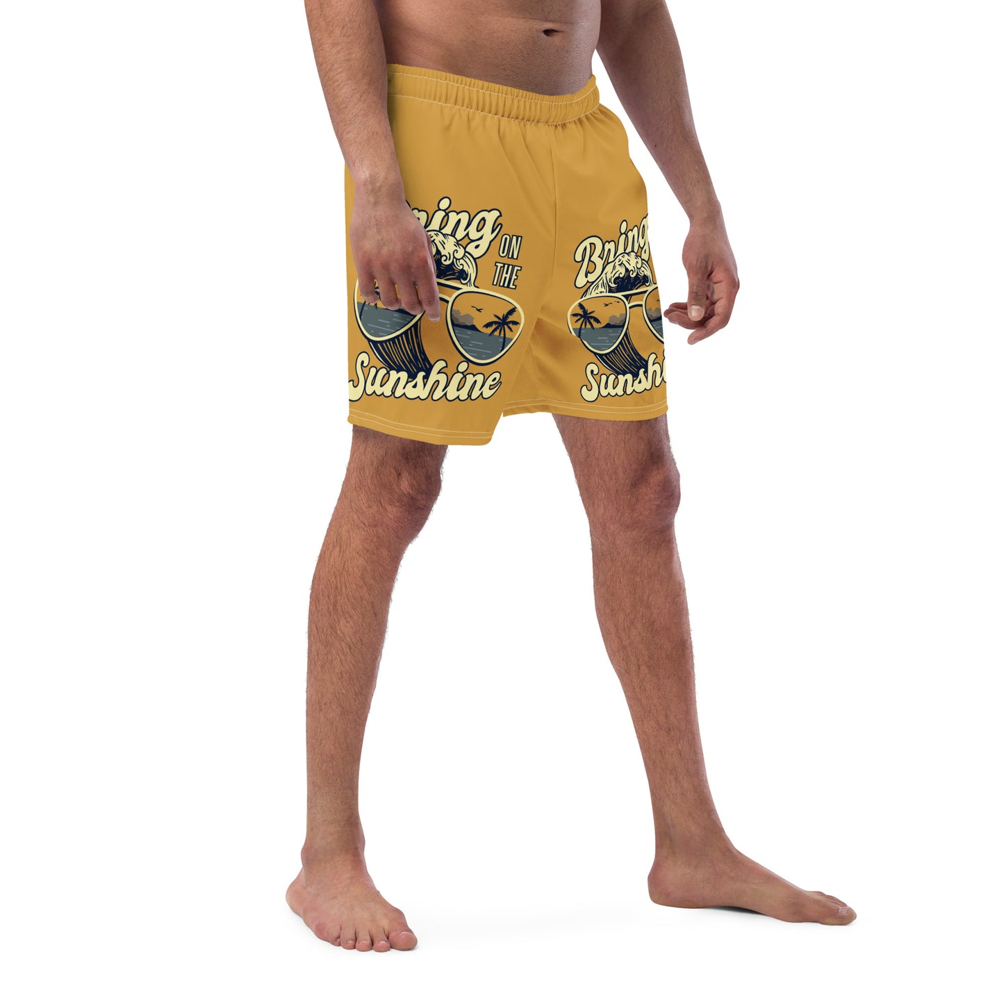 Men's Swim Trunks (Glamourange Mens Swim Trunks By Patterns - 0020 Model)