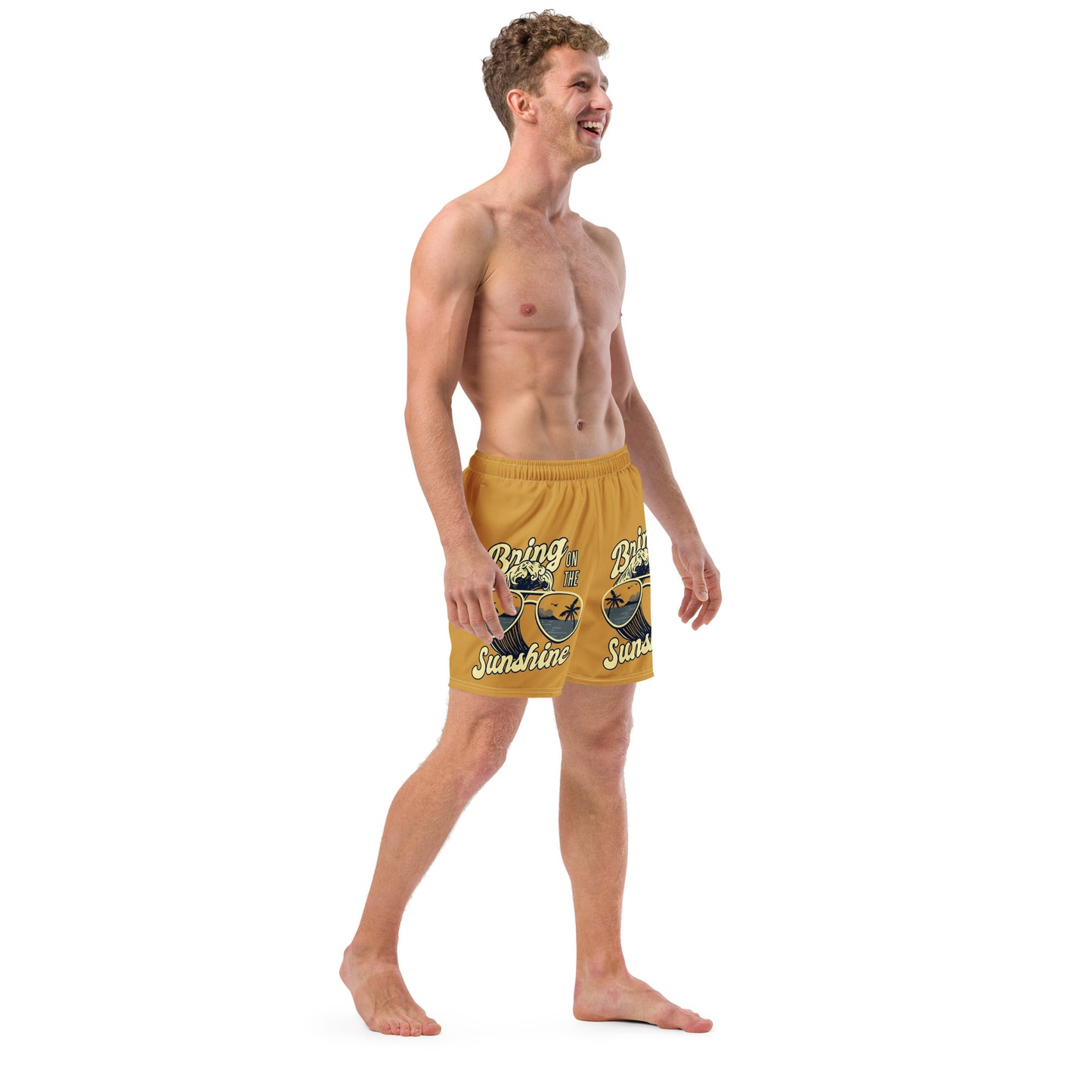 Men's Swim Trunks (Glamourange Mens Swim Trunks By Patterns - 0020 Model)