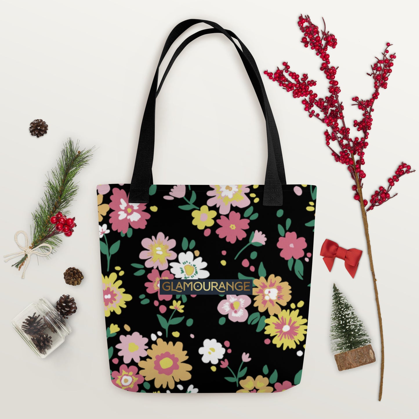 Tote Bag Women Designer (Flower Pattern 003)