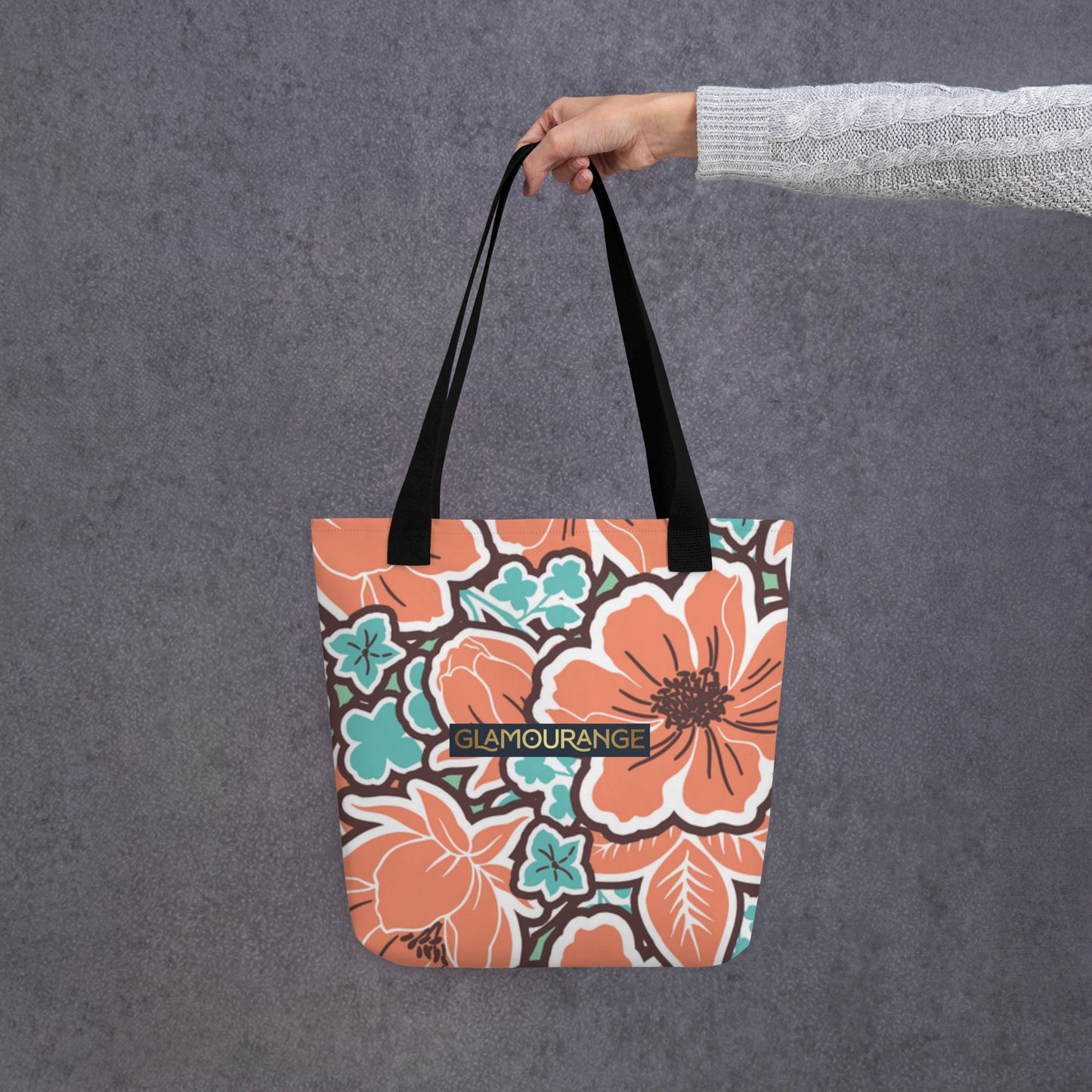 Tote Bag Women Designer (Flower Pattern 007)