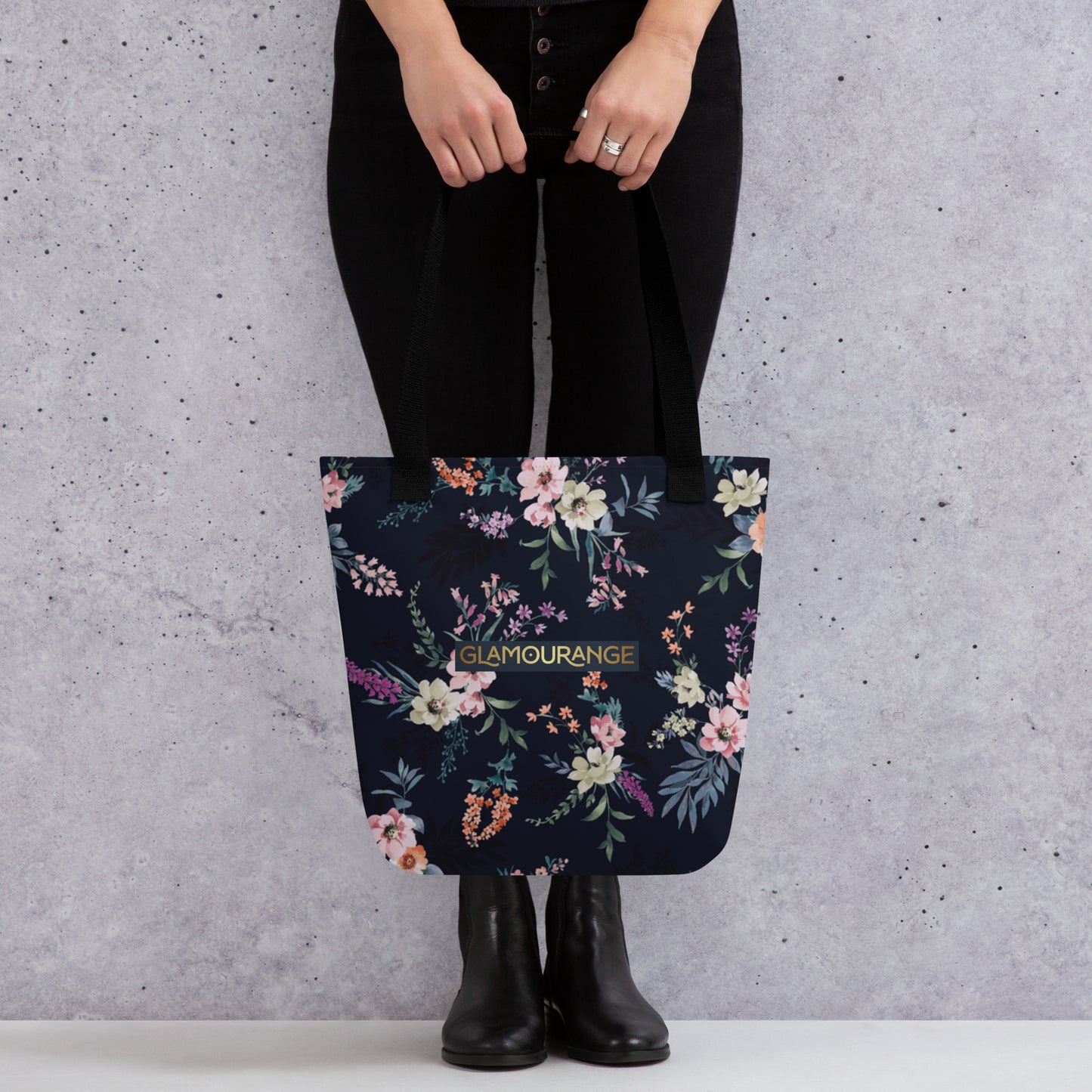 Tote Bag Women Designer (Flower Pattern 009)