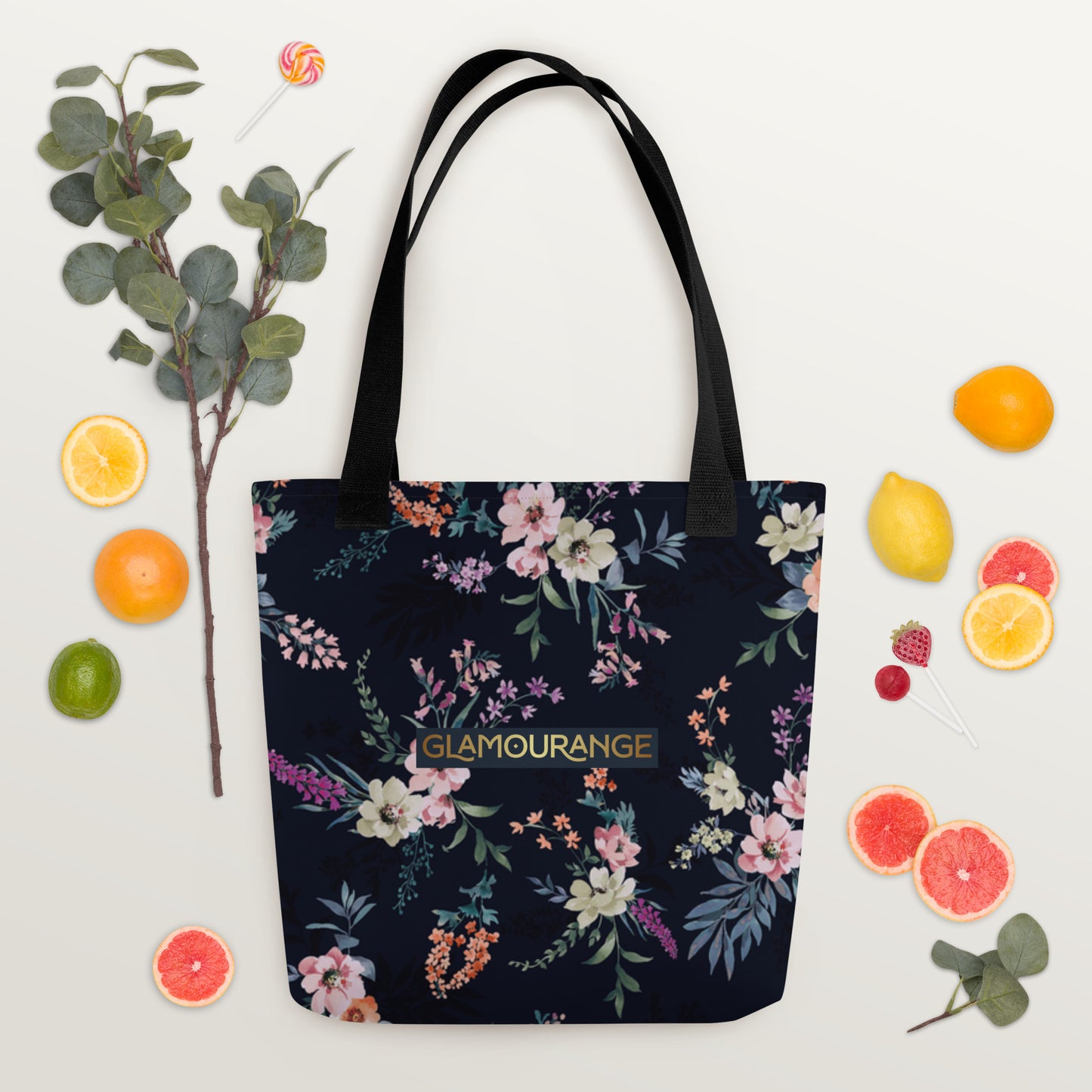 Tote Bag Women Designer (Flower Pattern 009)