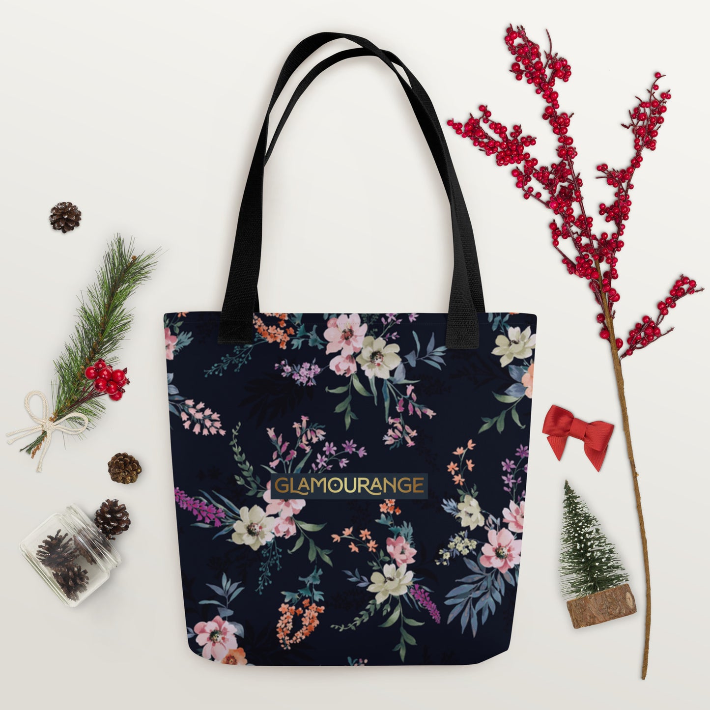 Tote Bag Women Designer (Flower Pattern 009)