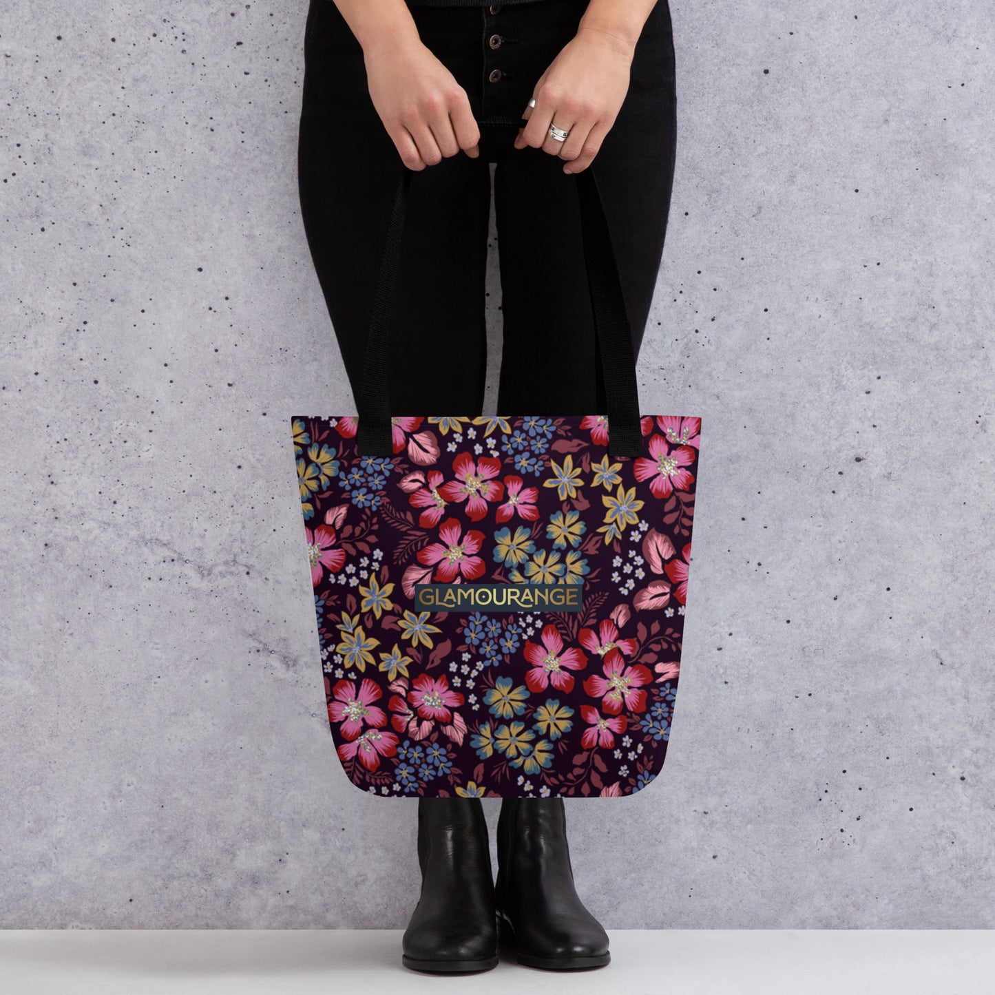 Tote Bag Women Designer (Flower Pattern 0011)