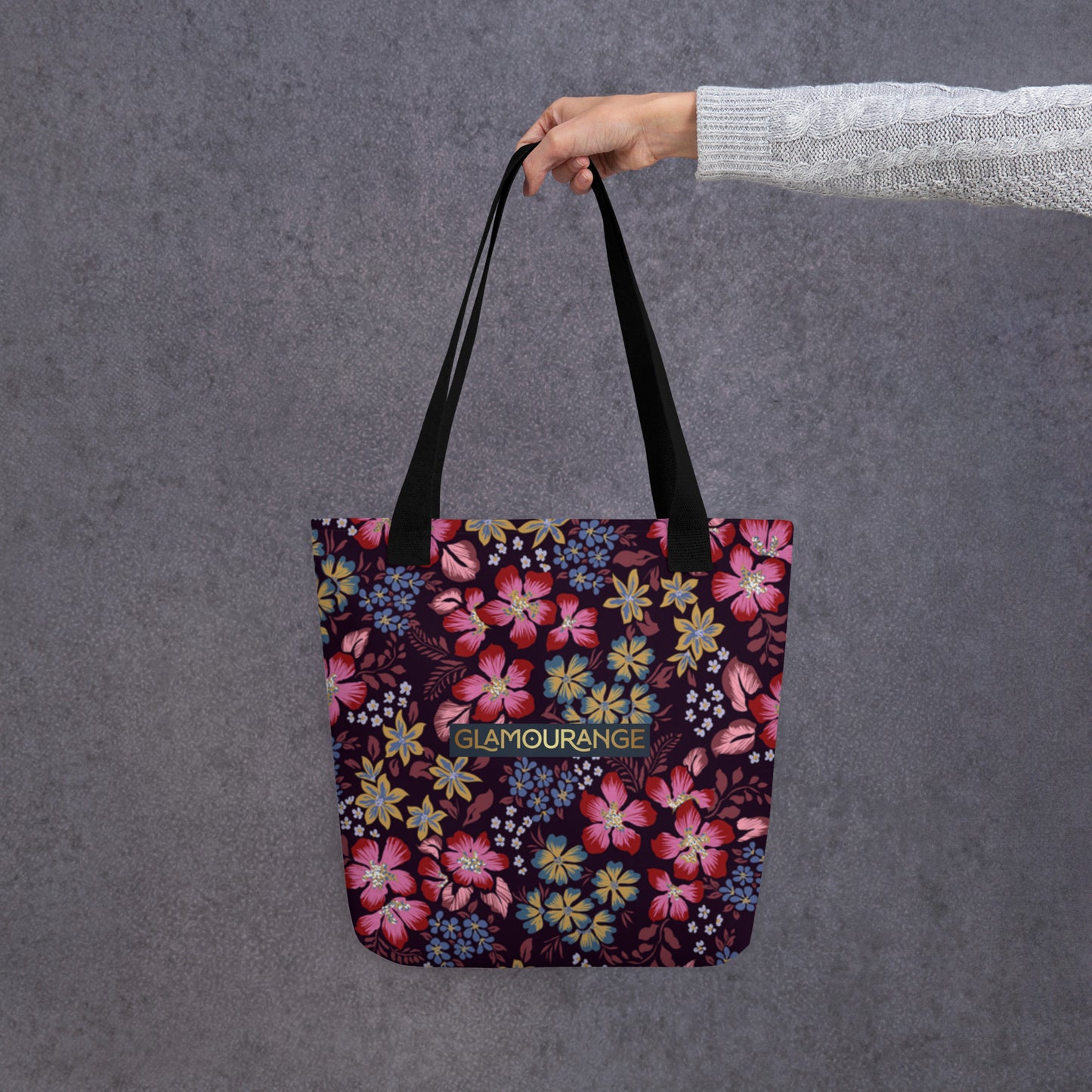 Tote Bag Women Designer (Flower Pattern 0011)