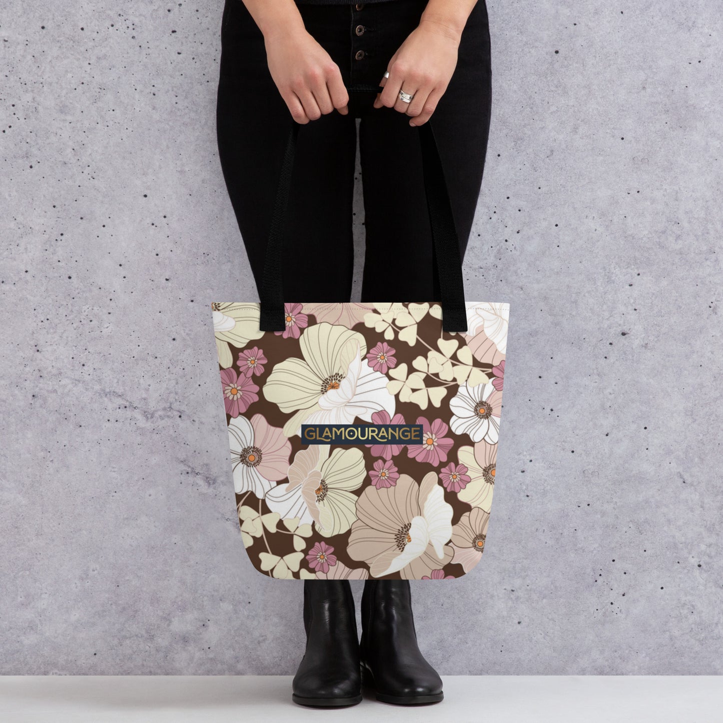 Tote Bag Women Designer (Flower Pattern 0014)