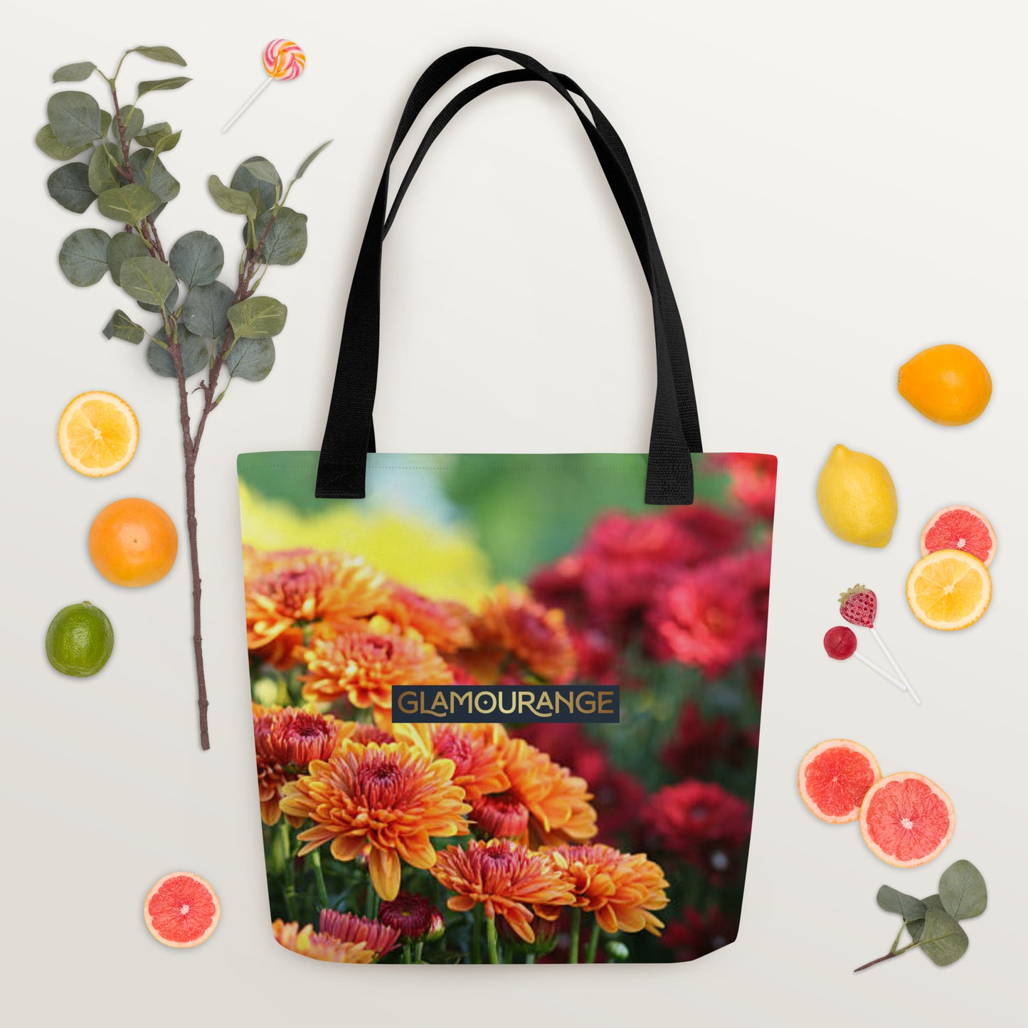 Tote Bag Women Designer (Flower Pattern 0019)