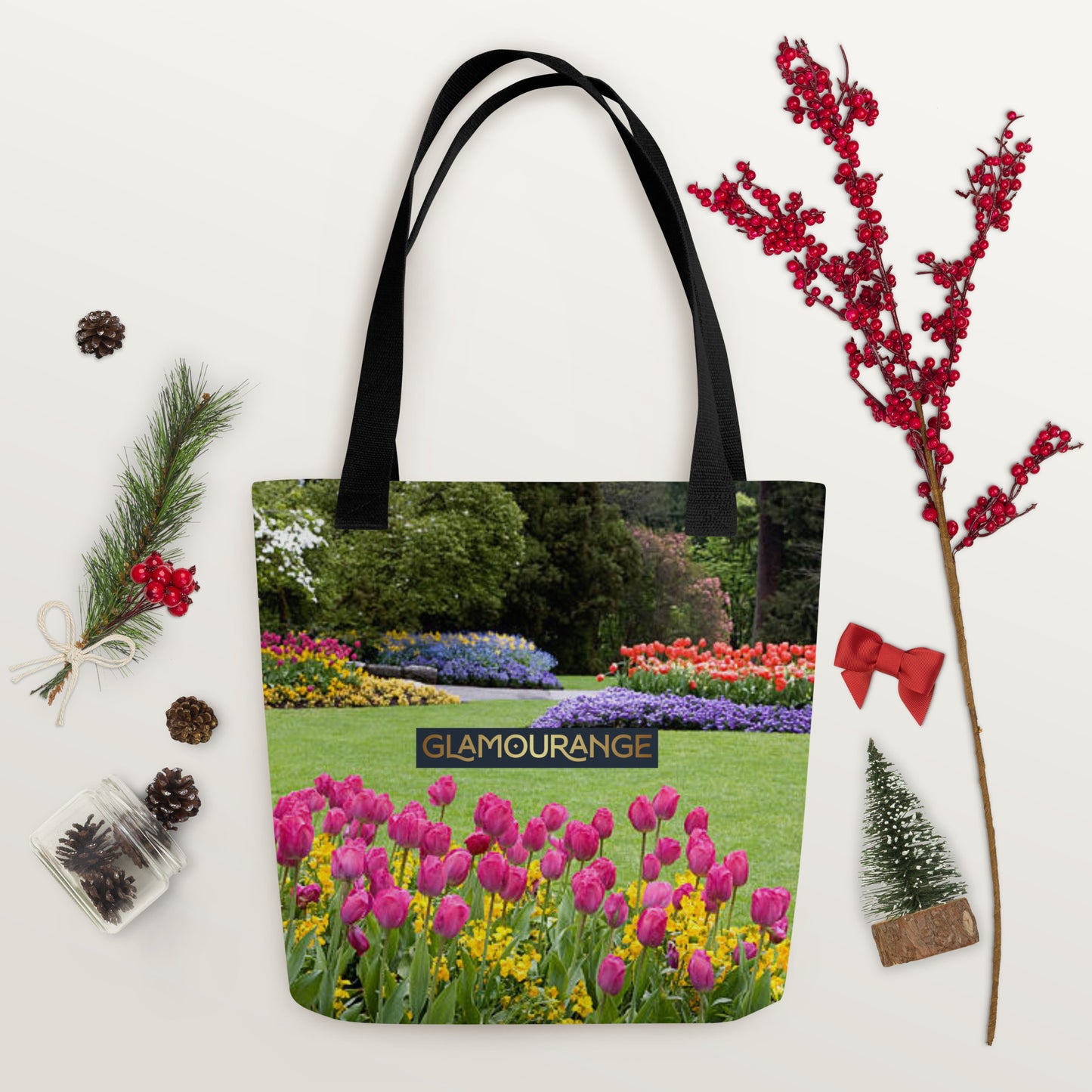 Tote Bag Women Designer (Flower Pattern 0020)