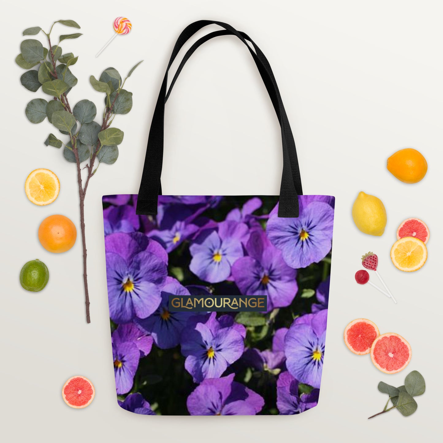 Tote Bag Women Designer (Flower Pattern 0024)