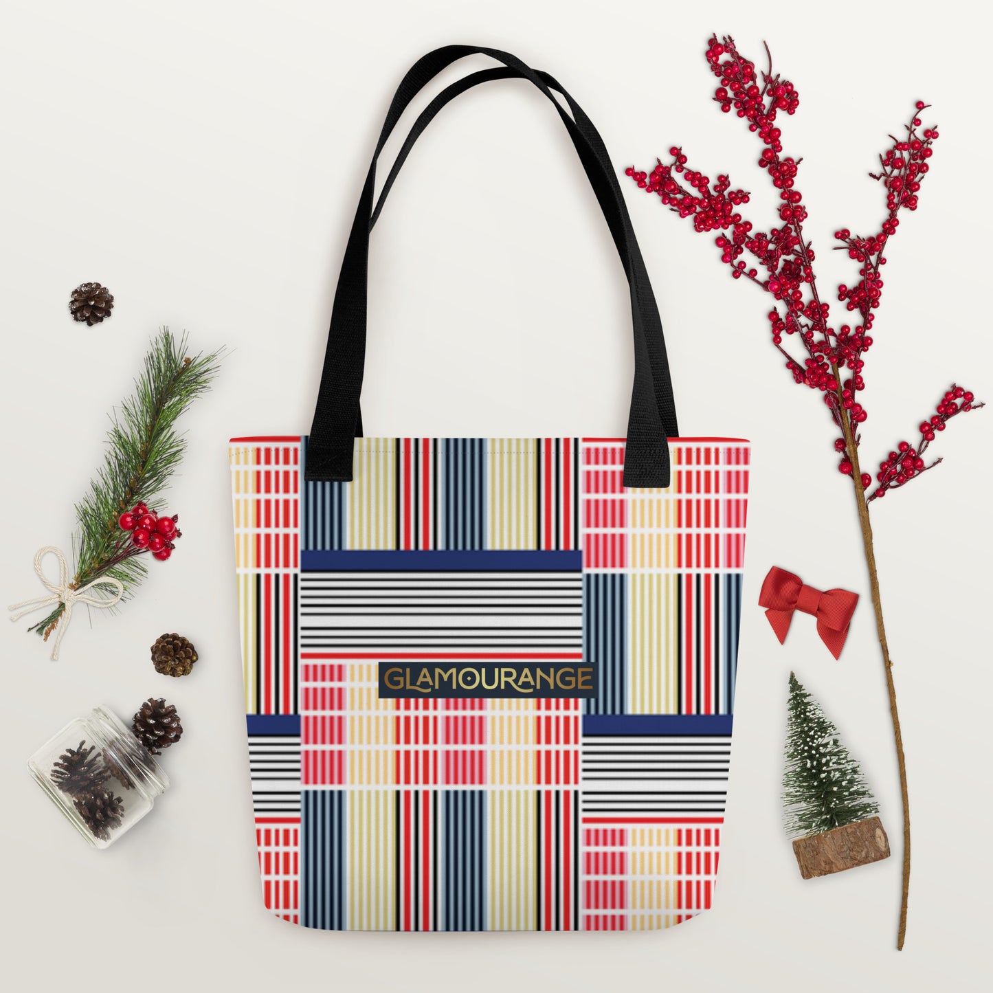 Tote Bag Women Designer (Stripe Bag Pattern 003)