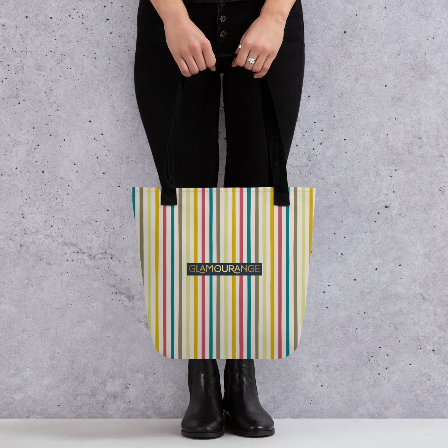 Tote Bag Women Designer (Stripe Bag Pattern 009)