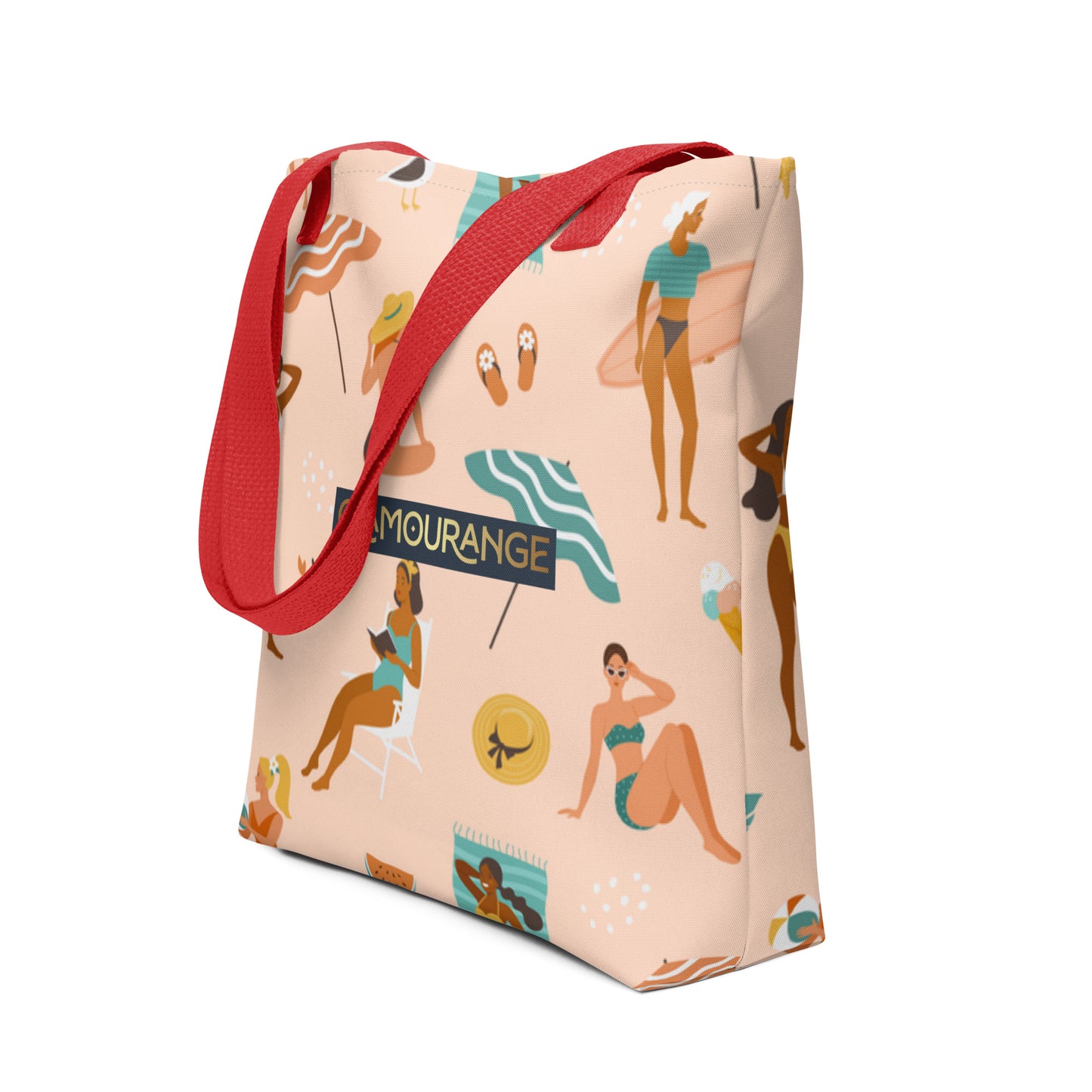 Tote Bag Women Designer (Beach Fun Time Pattern 001)