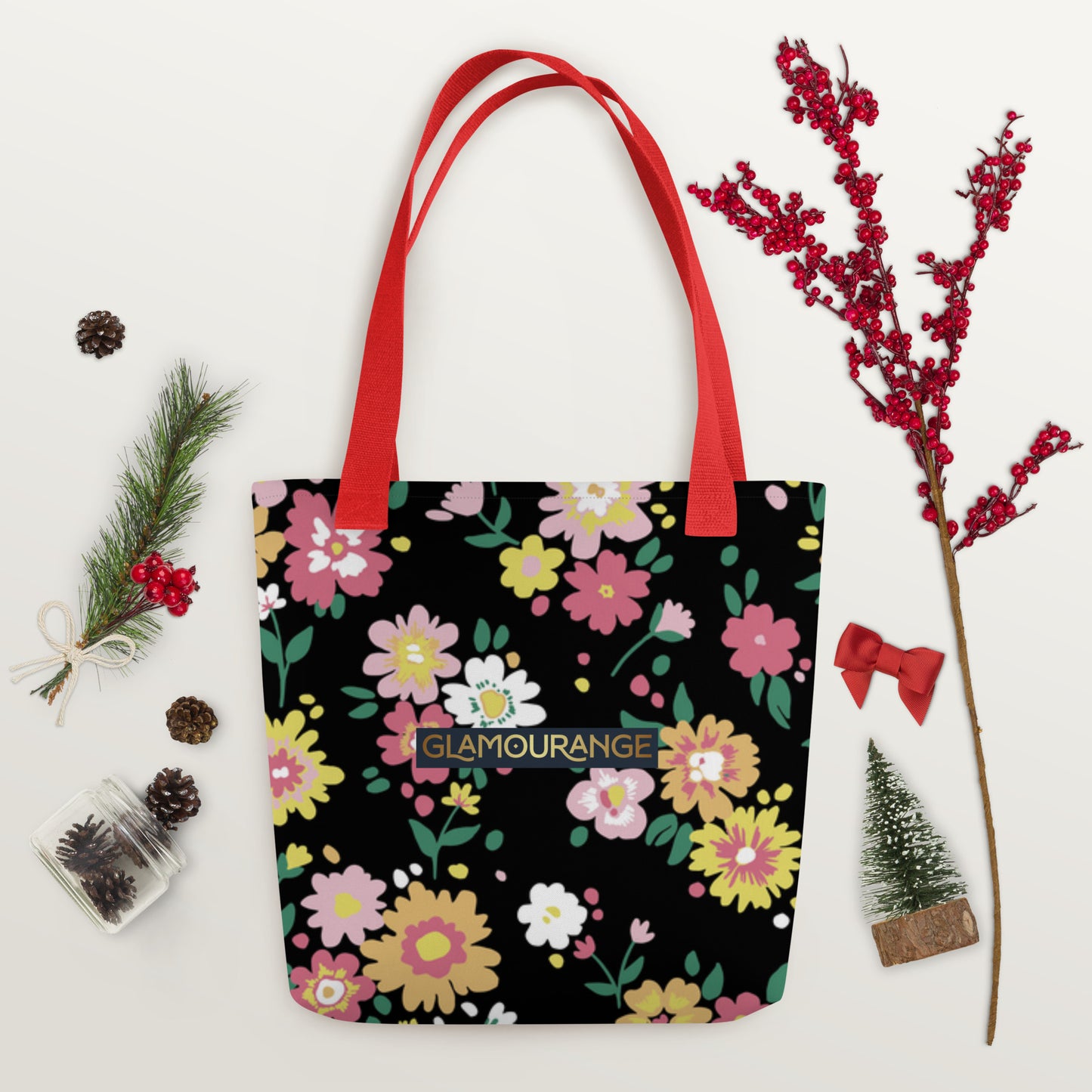 Tote Bag Women Designer (Flower Pattern 003)