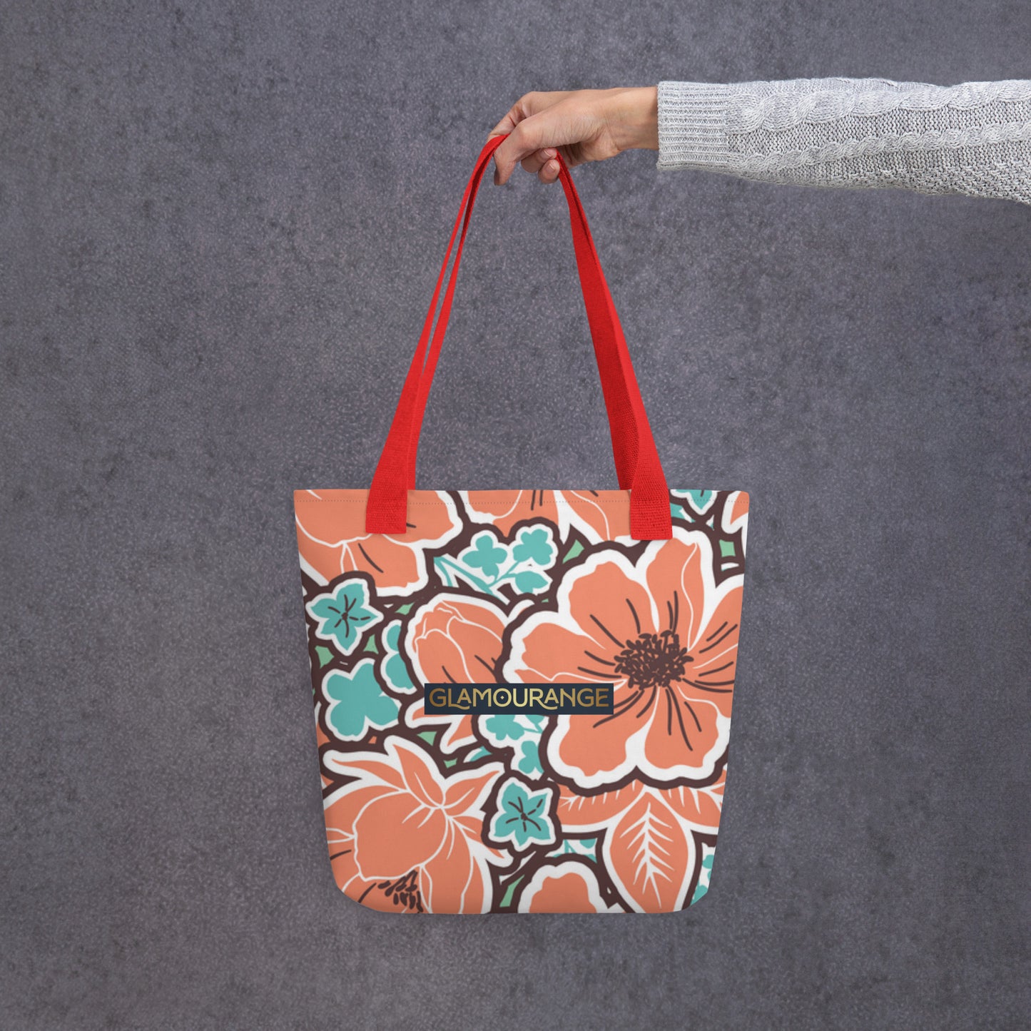 Tote Bag Women Designer (Flower Pattern 007)