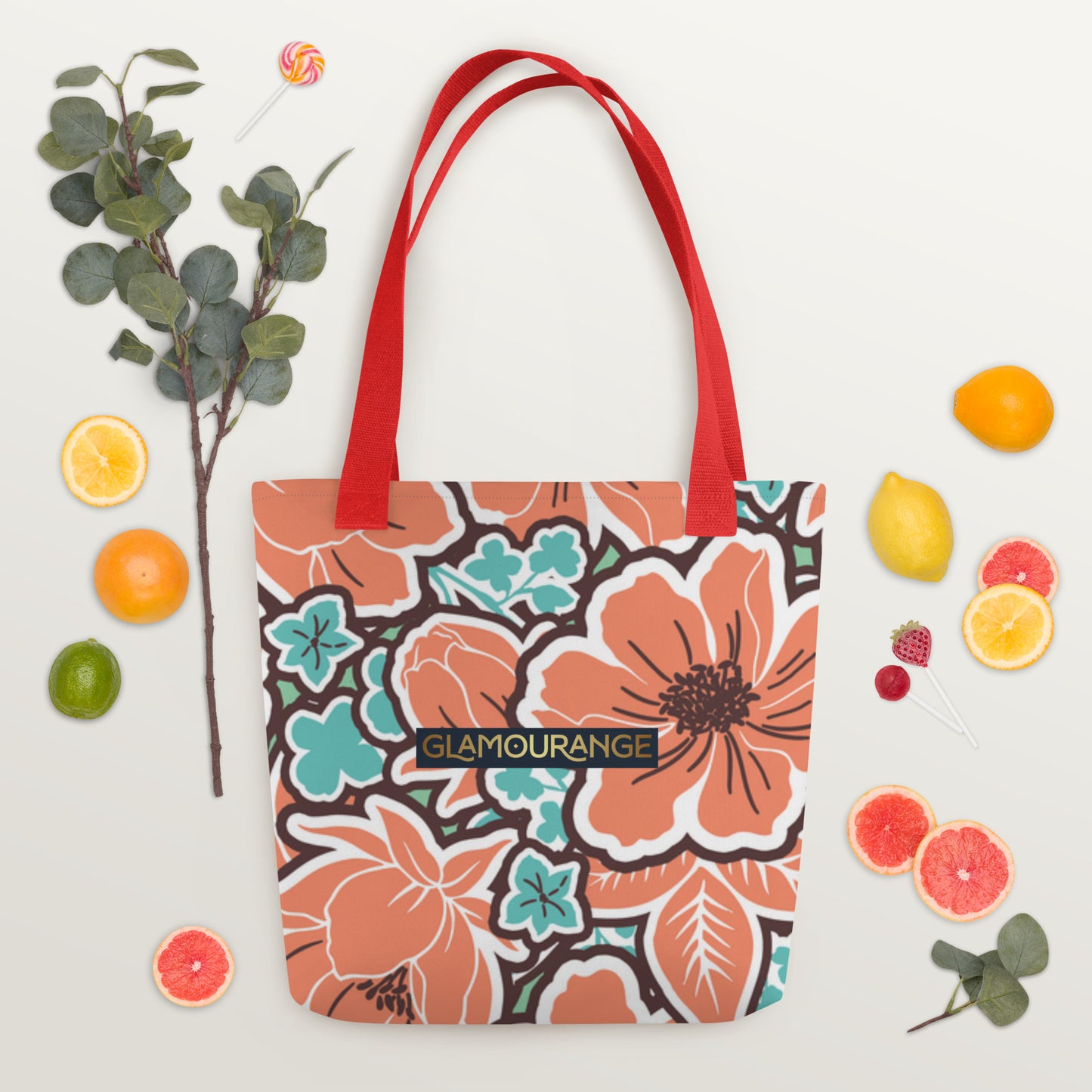 Tote Bag Women Designer (Flower Pattern 007)