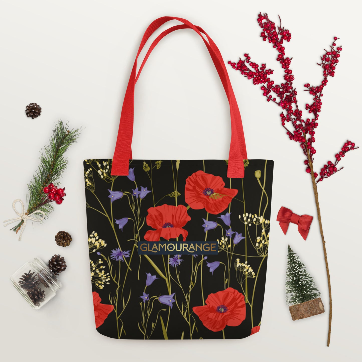 Tote Bag Women Designer (Flower Pattern 0010)