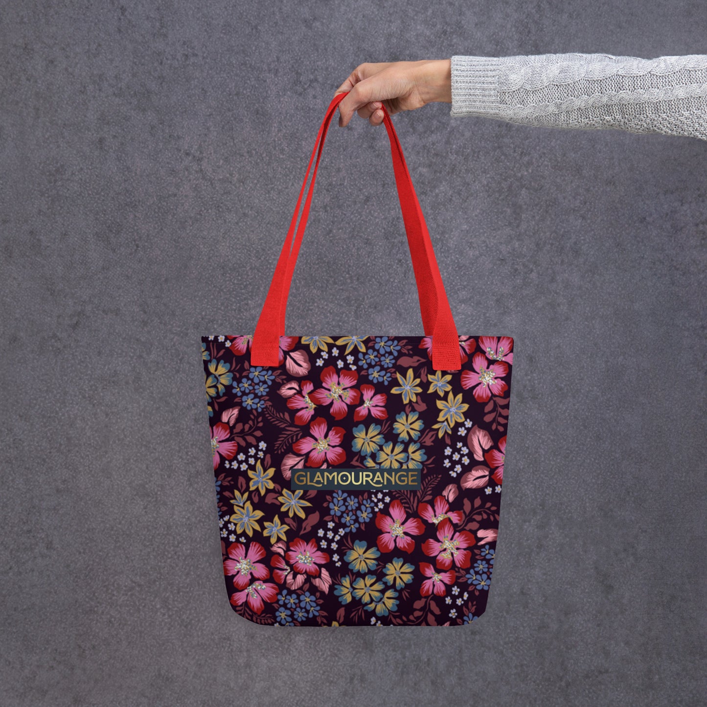 Tote Bag Women Designer (Flower Pattern 0011)