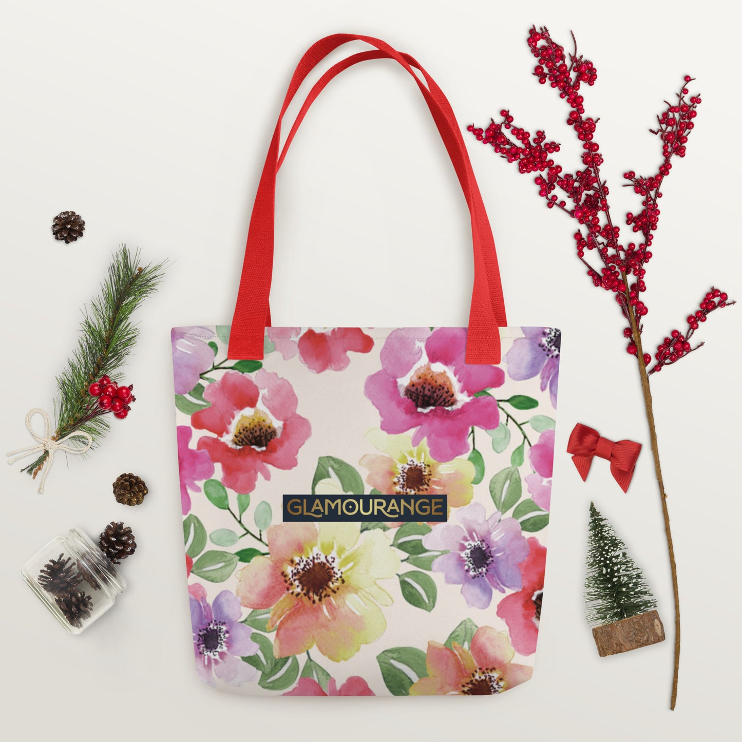 Tote Bag Women Designer (Flower Pattern 0012)