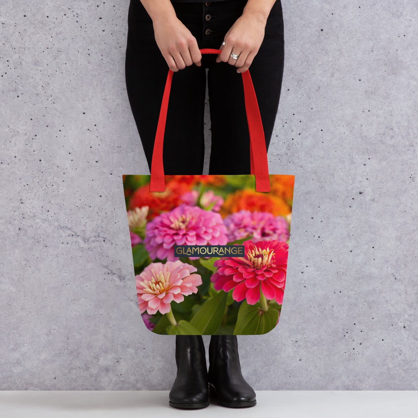 Tote Bag Women Designer (Flower Pattern 0015)