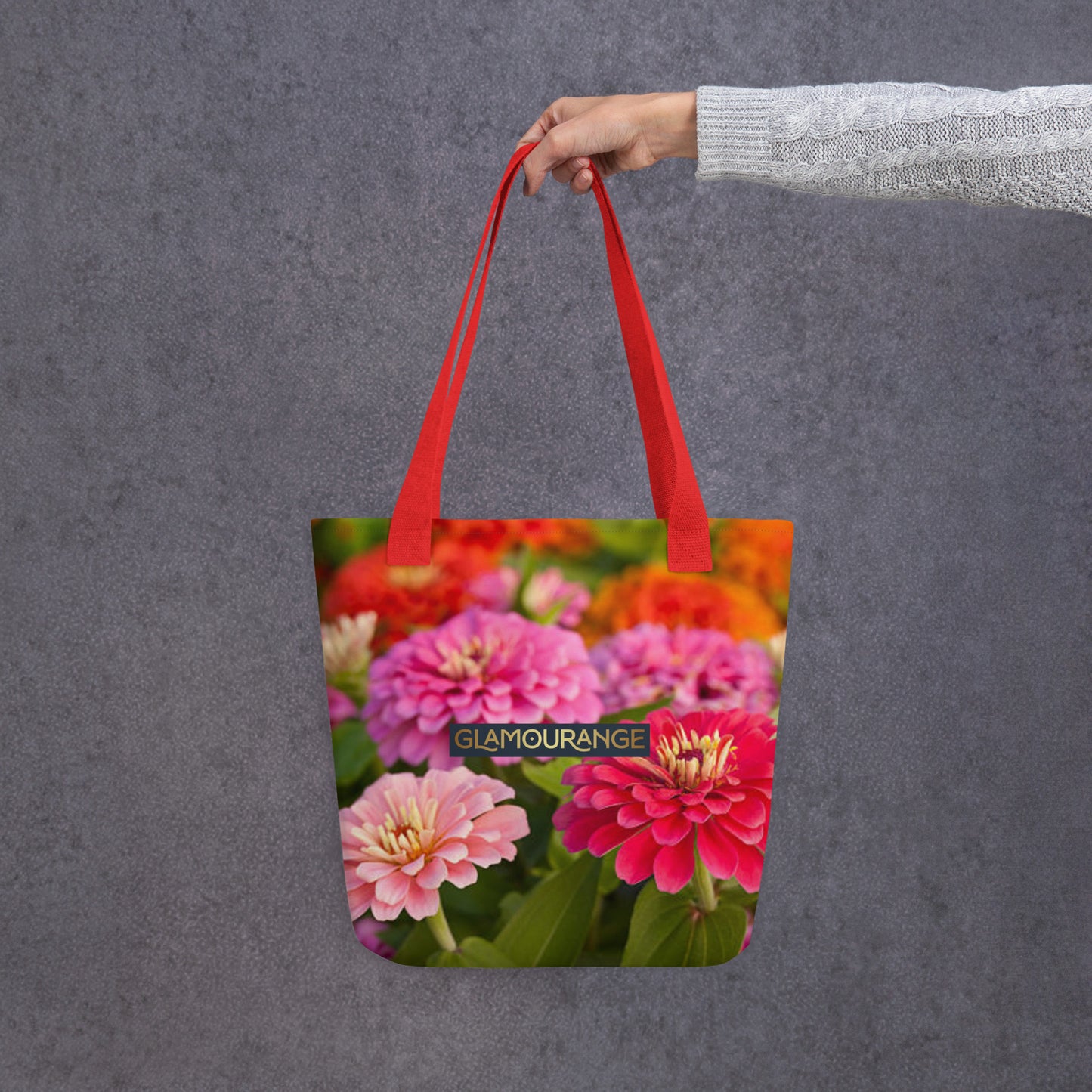 Tote Bag Women Designer (Flower Pattern 0015)