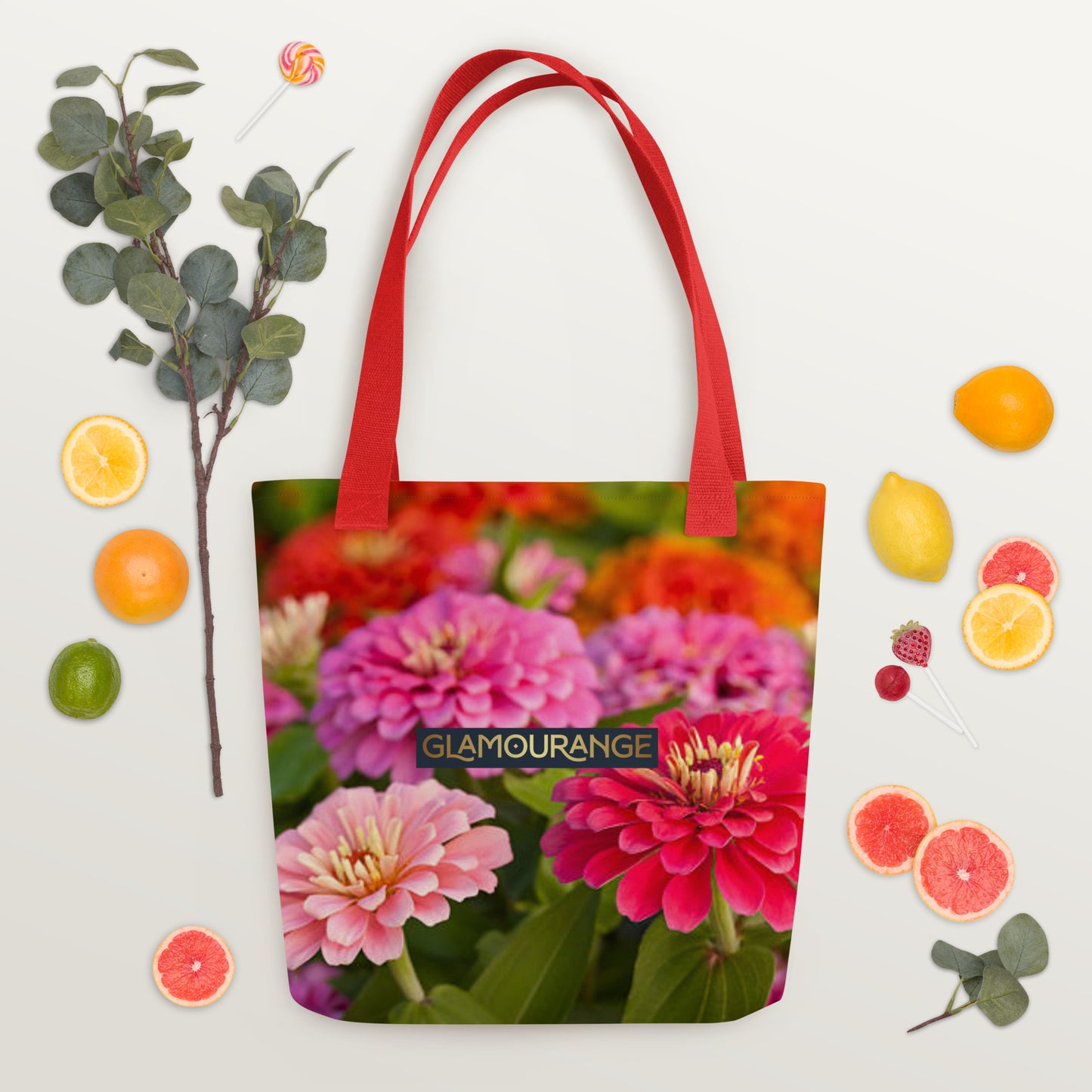Tote Bag Women Designer (Flower Pattern 0015)