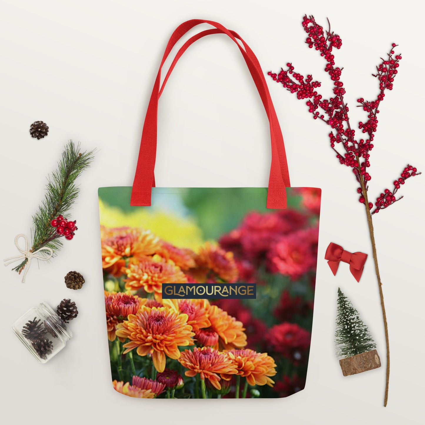 Tote Bag Women Designer (Flower Pattern 0019)