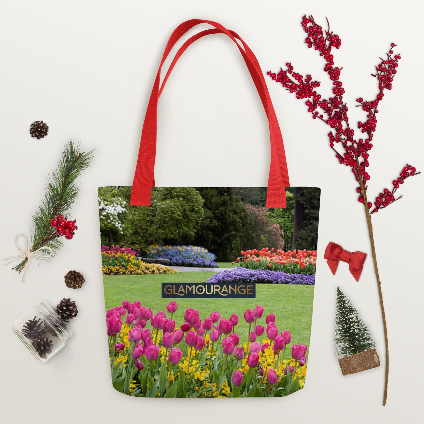 Tote Bag Women Designer (Flower Pattern 0020)