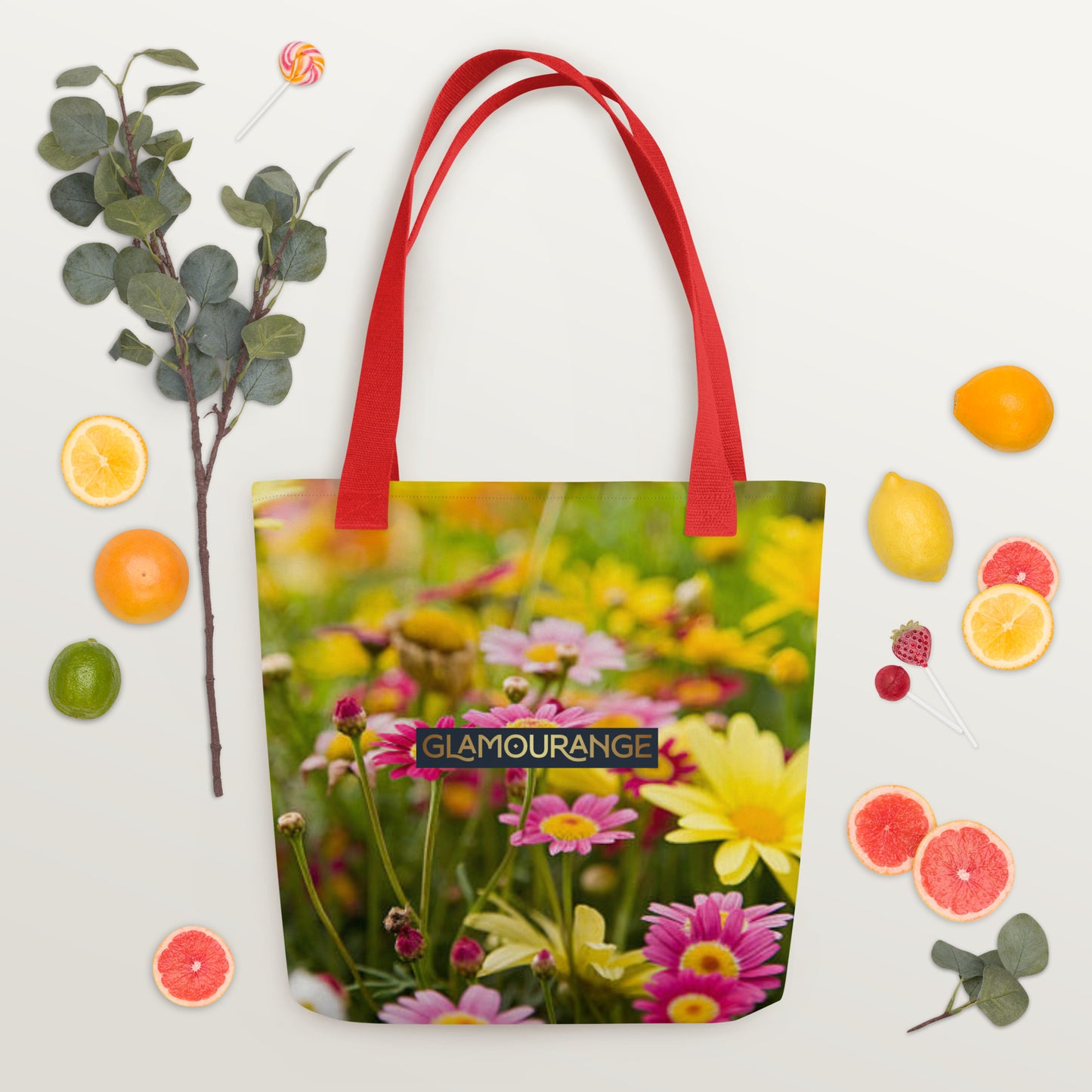 Tote Bag Women Designer (Flower Pattern 0022)