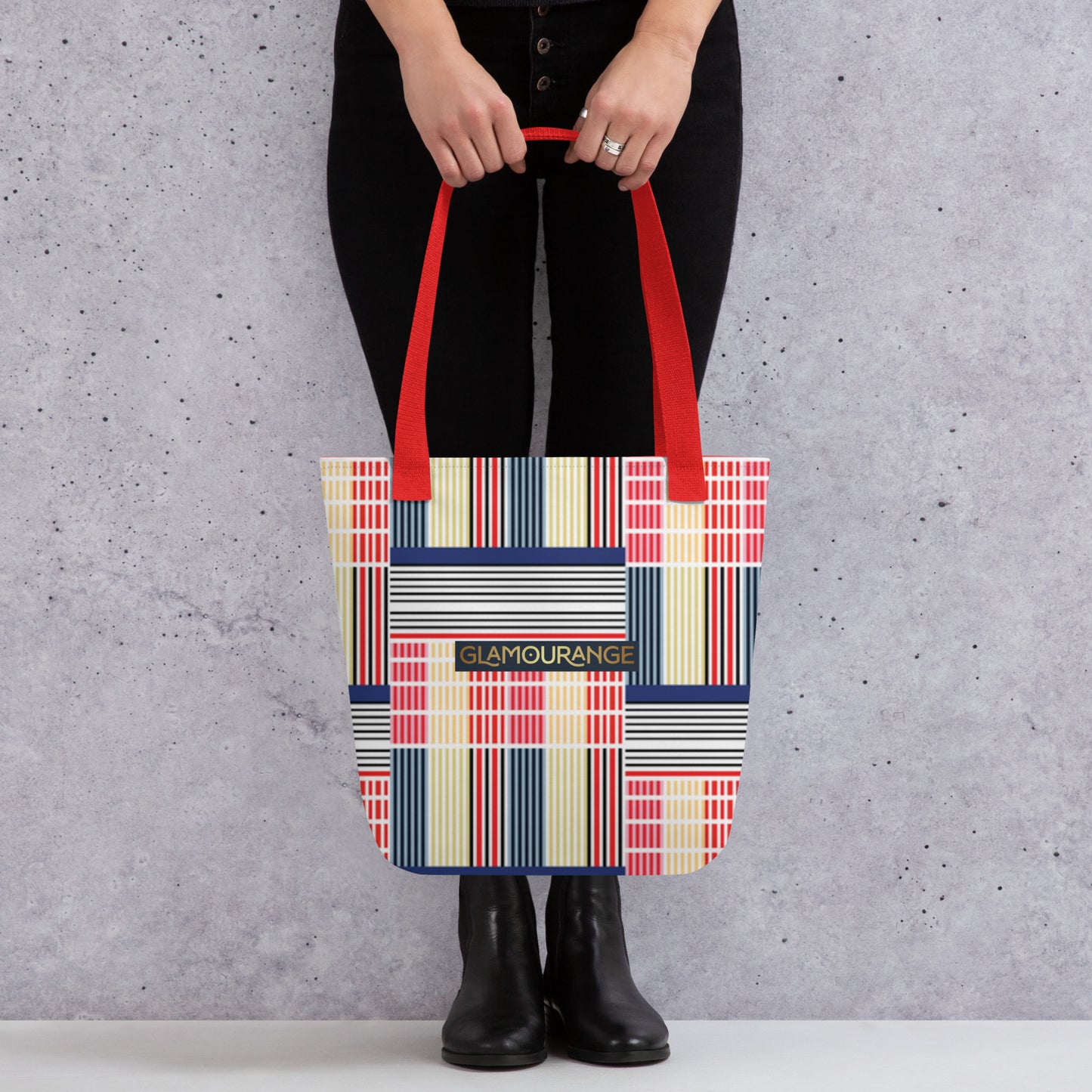 Tote Bag Women Designer (Stripe Bag Pattern 003)