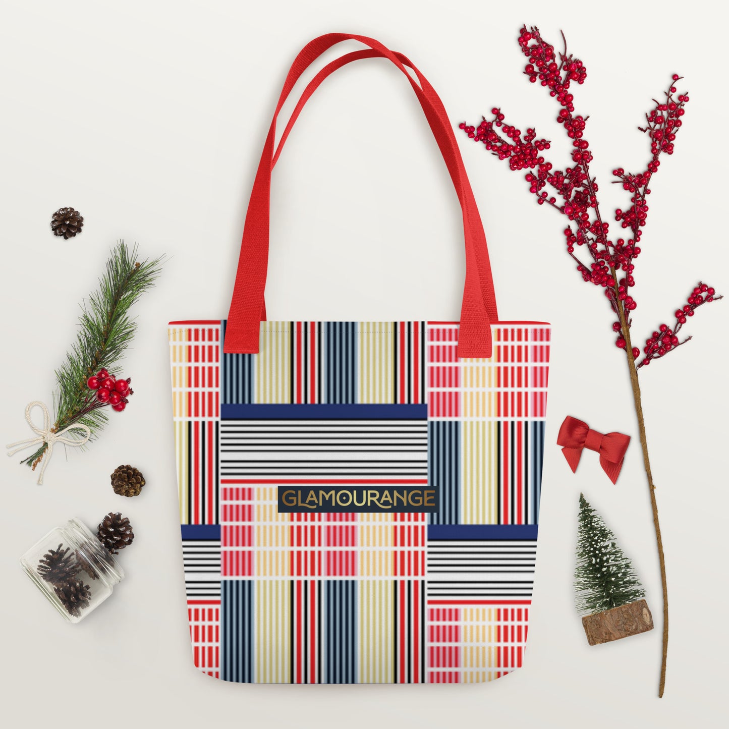 Tote Bag Women Designer (Stripe Bag Pattern 003)