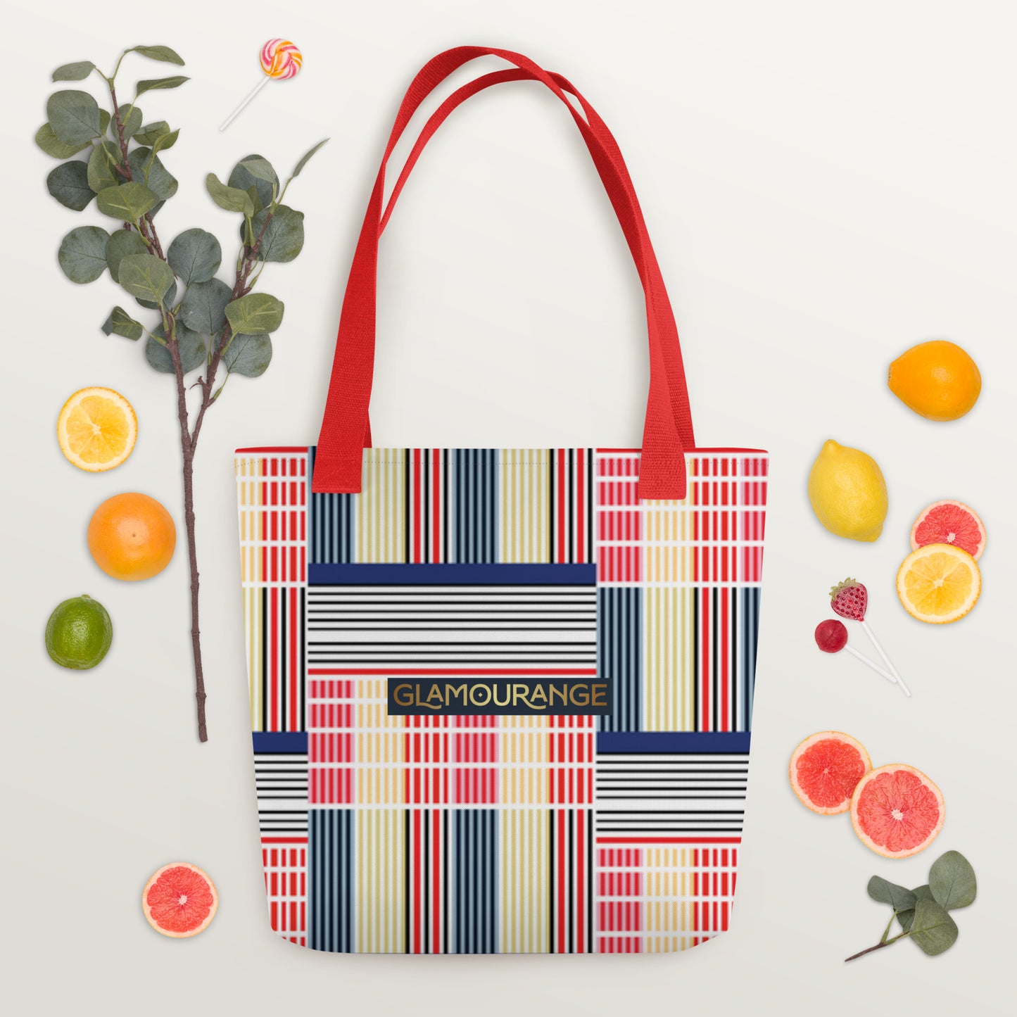 Tote Bag Women Designer (Stripe Bag Pattern 003)