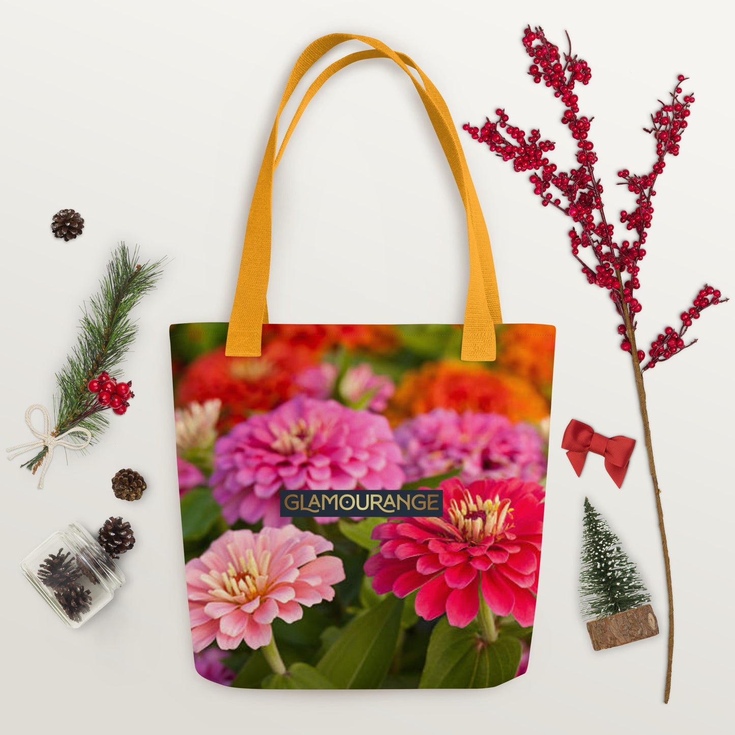 Tote Bag Women Designer (Flower Pattern 0015)