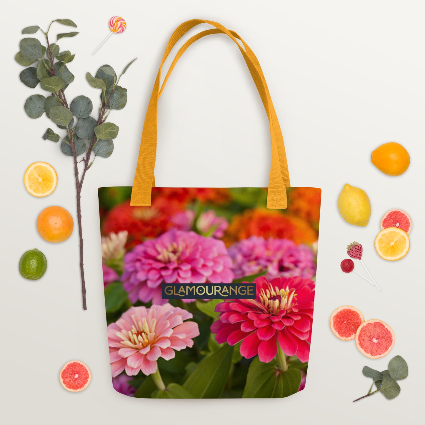 Tote Bag Women Designer (Flower Pattern 0015)