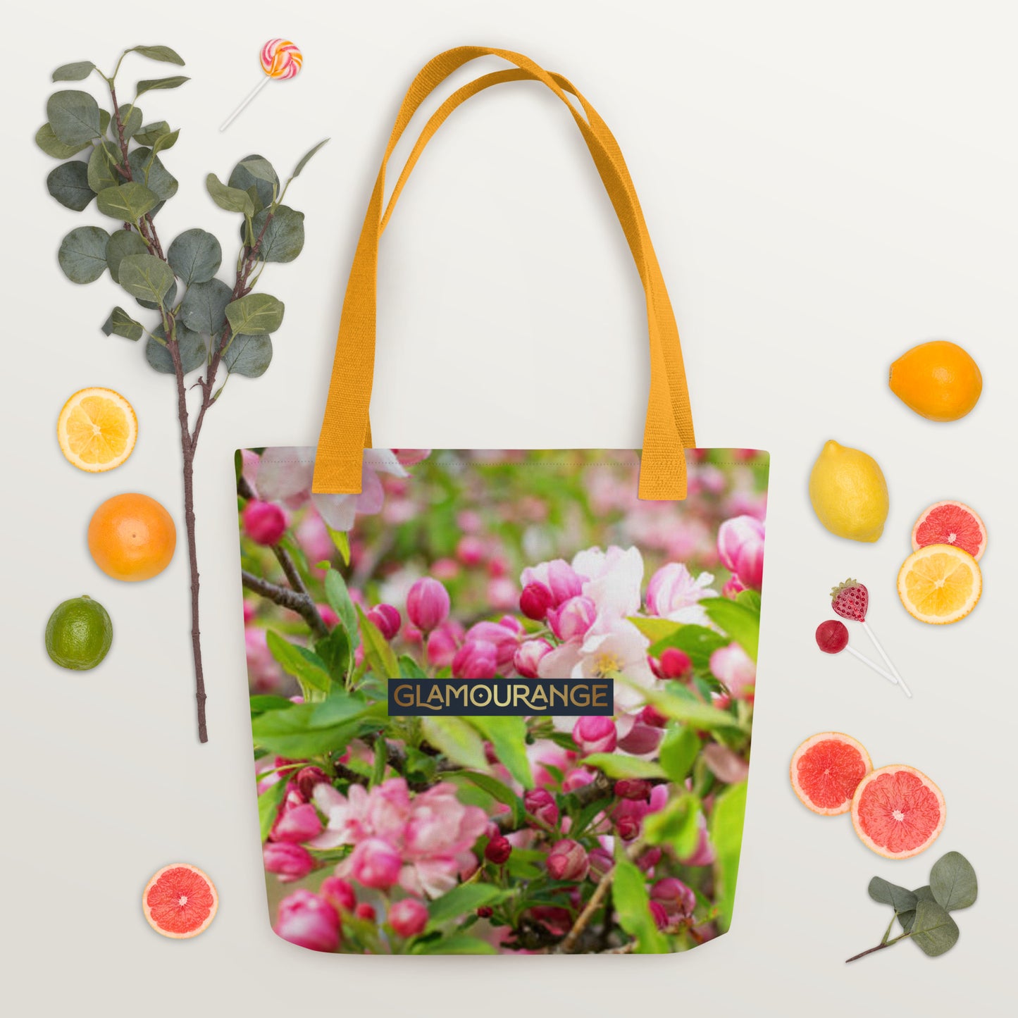 Tote Bag Women Designer (Flower Pattern 0017)