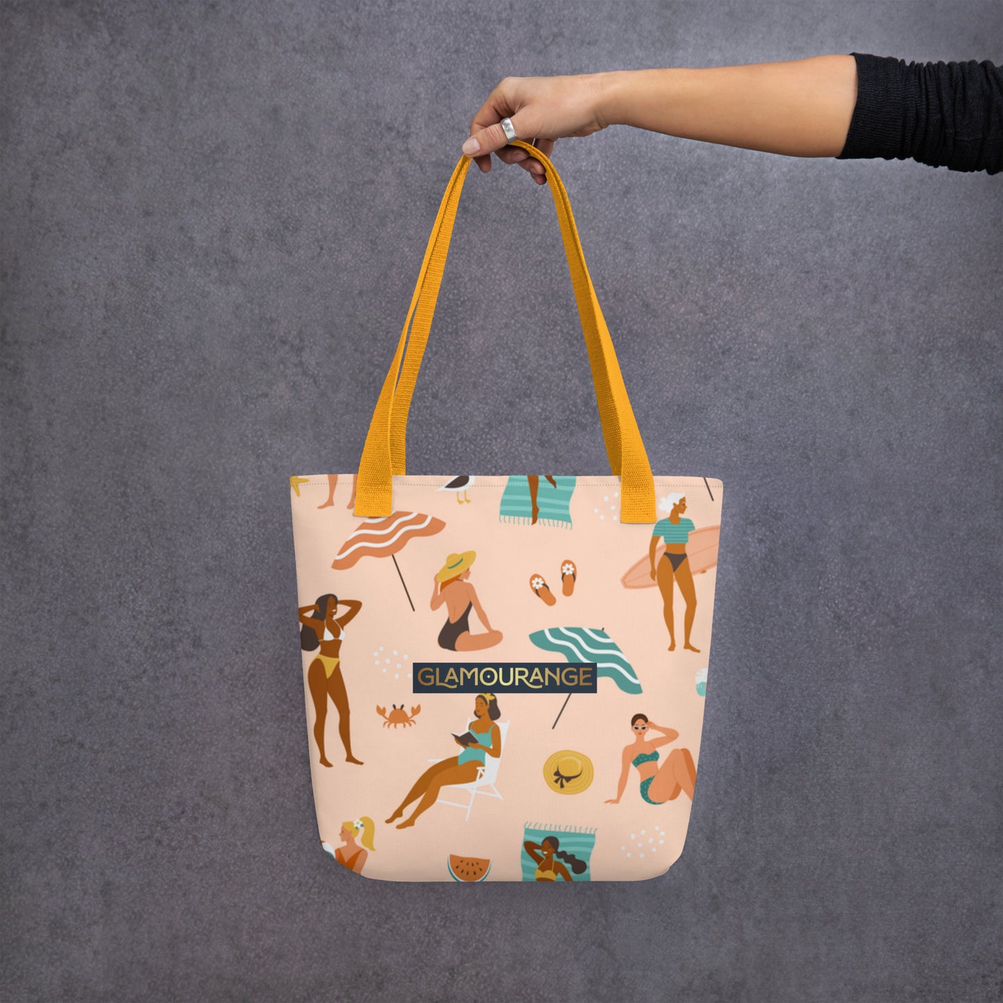 Tote Bag Women Designer (Beach Fun Time Pattern 001)