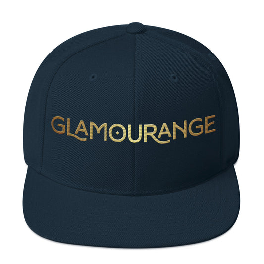 Classic Snapback Hat (Limited Editions Glamourange Large Logo - 001 Model)