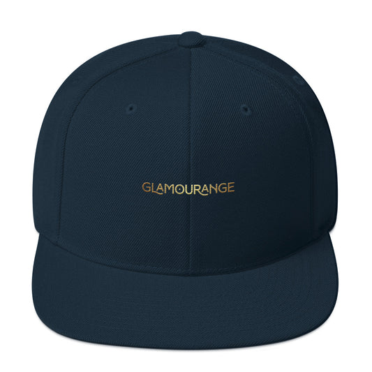 Classic Snapback Hat (Limited Editions Glamourange Small Logo - 002 Model)
