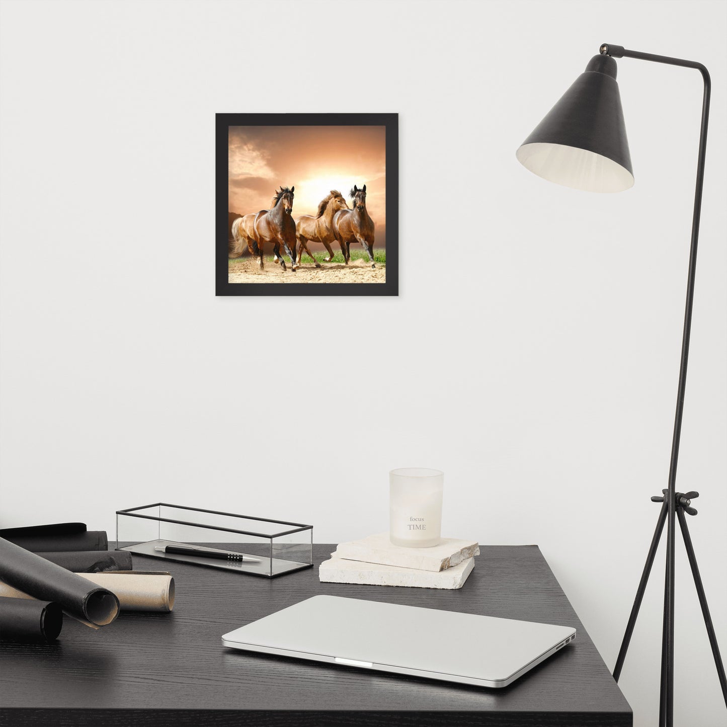 Framed Poster (Horse Wall Art Horizontal - Model 008)