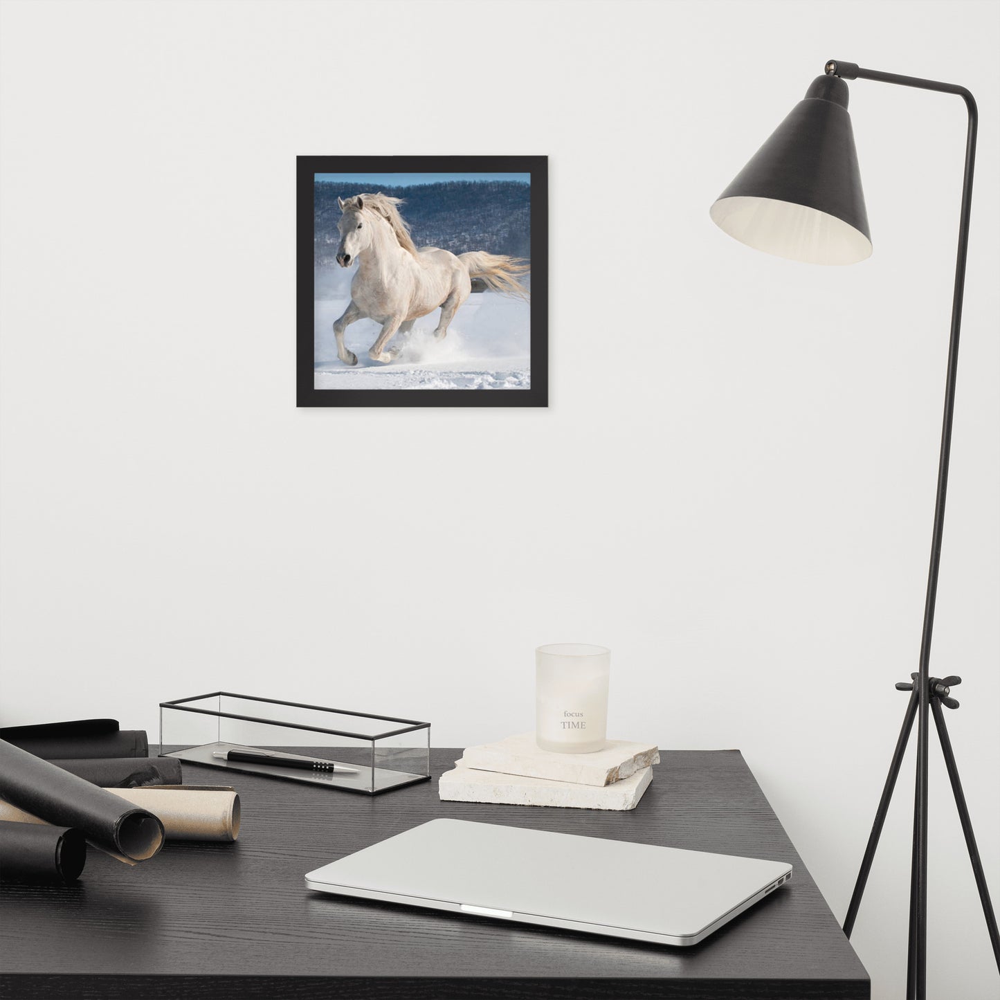 Framed Poster (Horse Wall Art Horizontal - Model 0012)